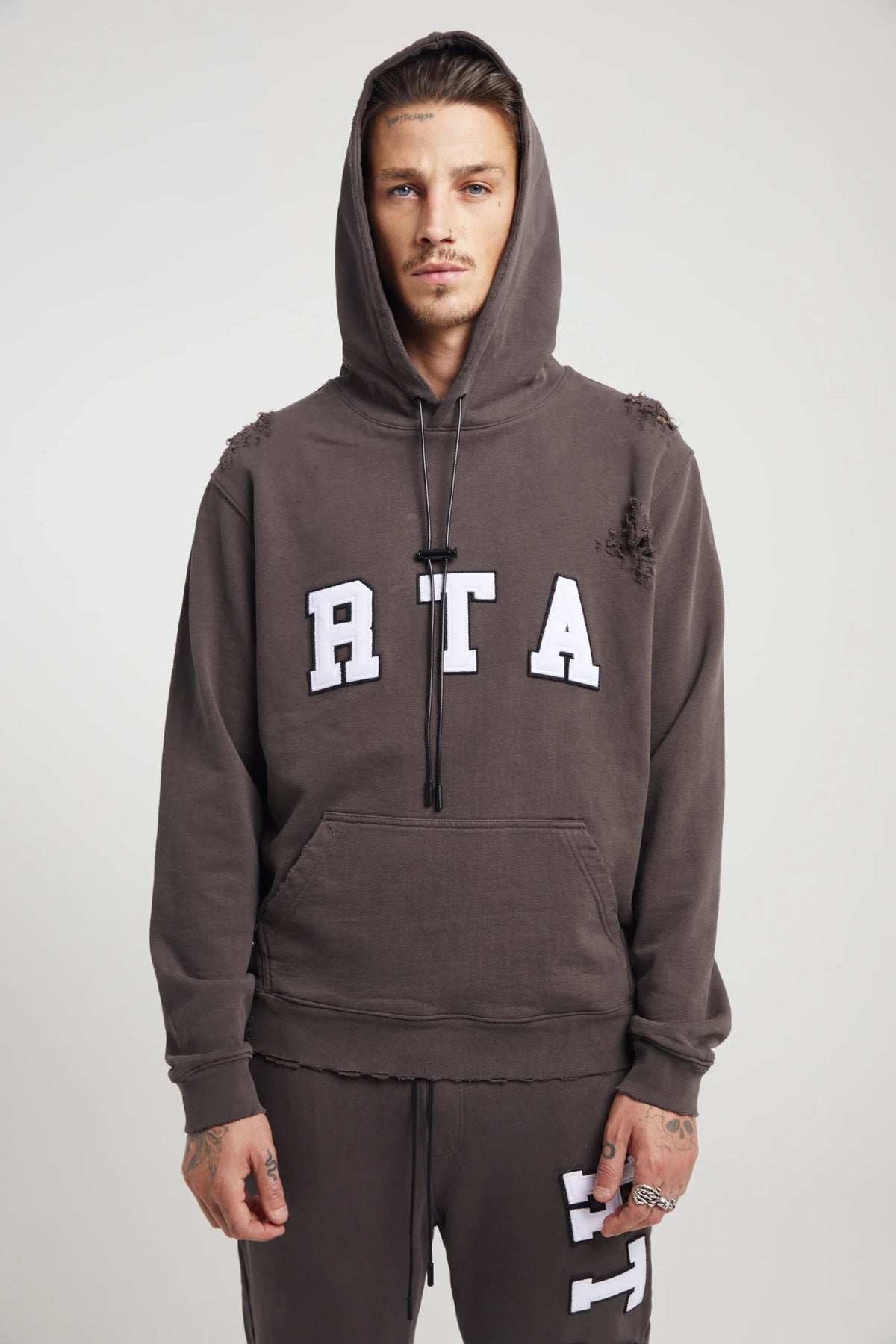 MARKUS HOODIE | CHARCOAL COLLEGIATE