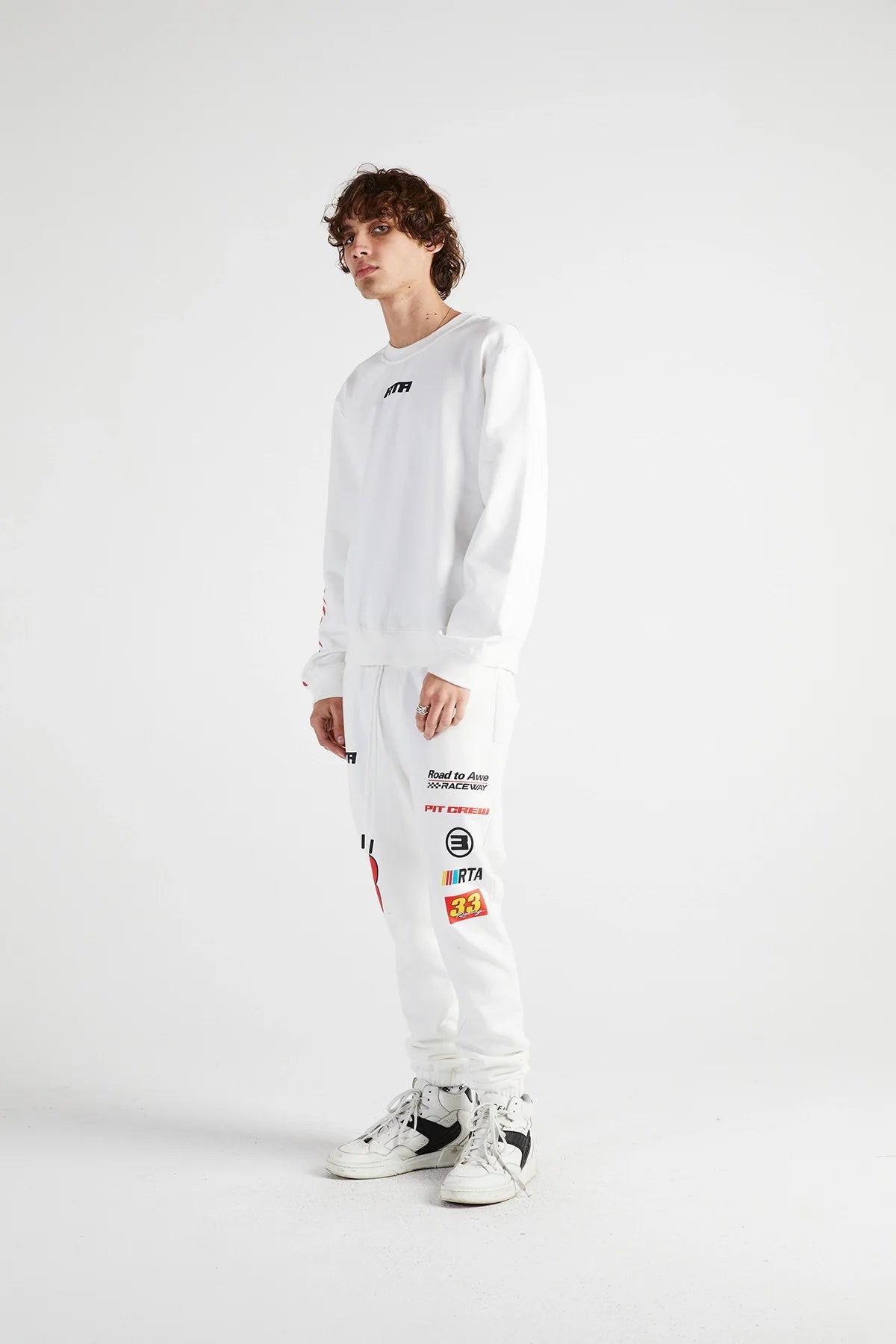 OWEN SWEATPANT | WHITE RACING NUMBERS