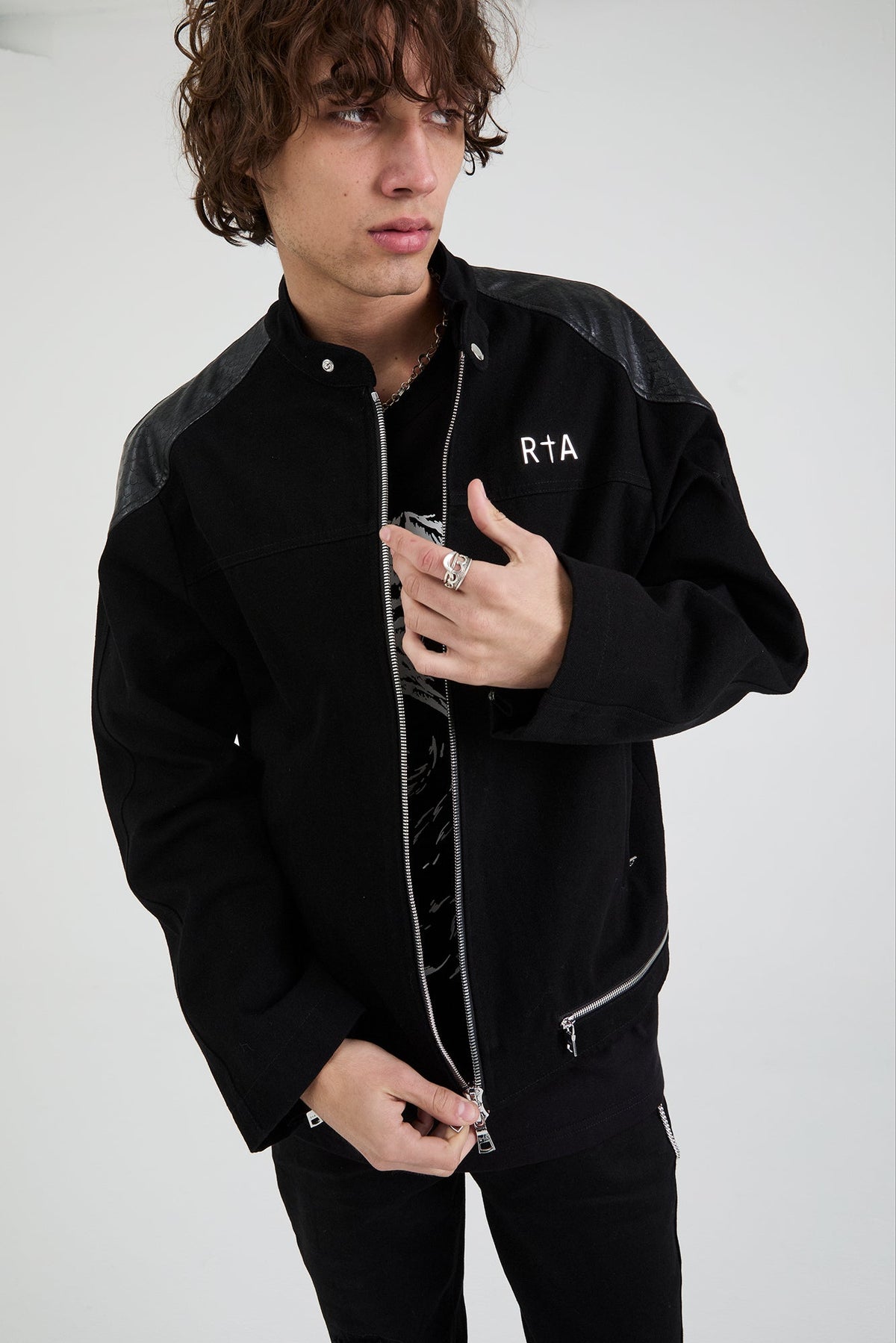 BAXTER DENIM JACKET | BLACK SNAKE