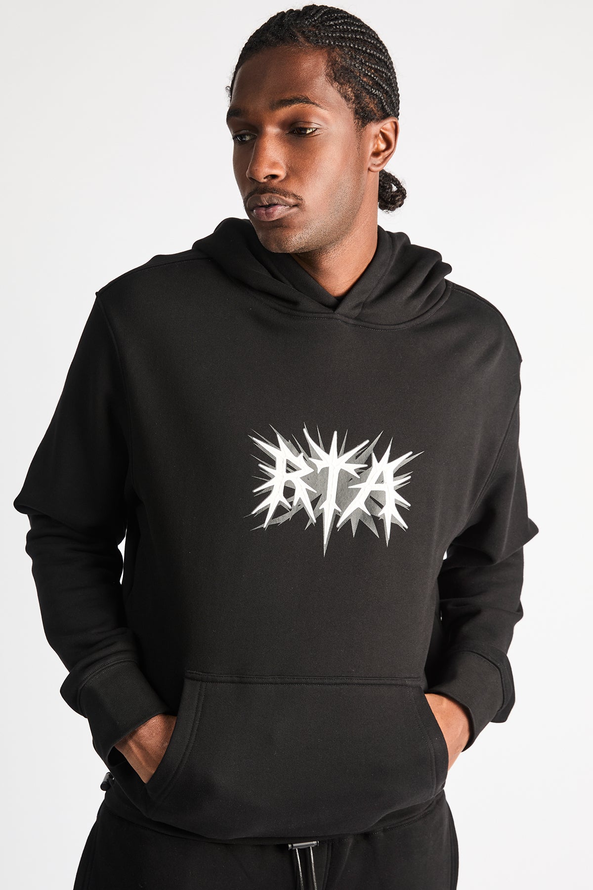 JORDAN OVERSIZED HOODIE | BLACK SPIKE RTA