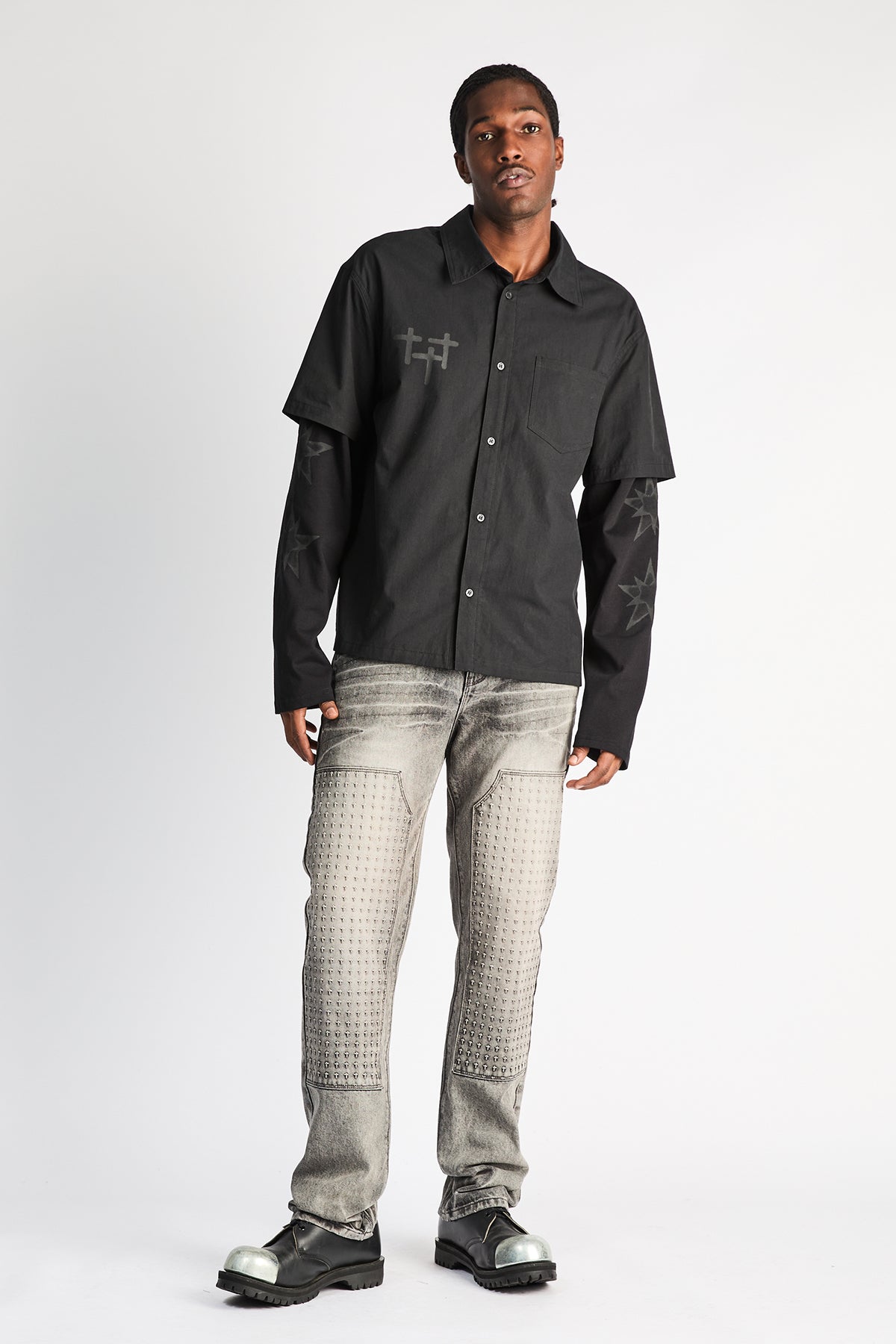 RICARDO SLIM FIT CARPENTER JEAN | IRON HAZE 3D CROSS