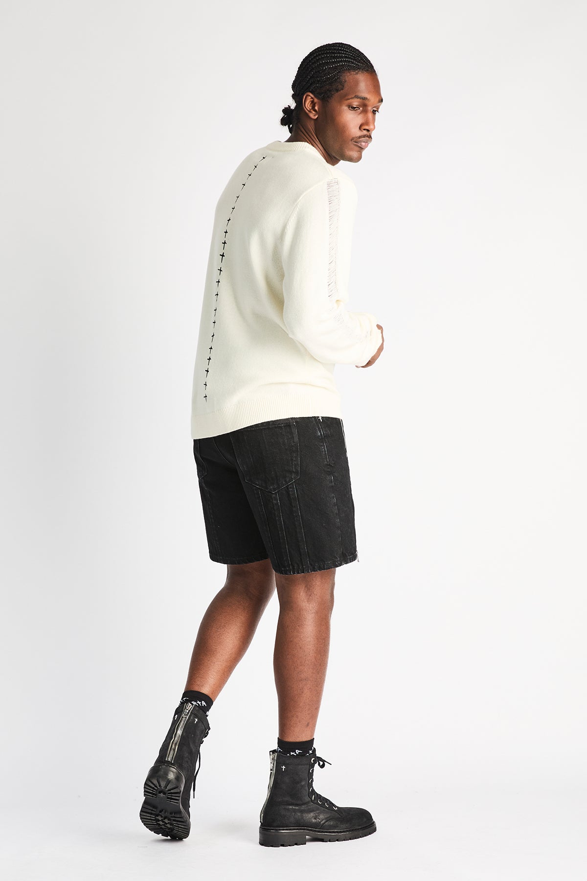 CALEB DENIM SHORT | BLACK