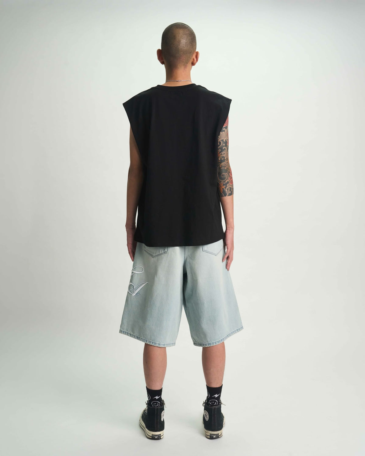 GUSTAVO DENIM SHORT | SOFT HORIZON CURSIVE