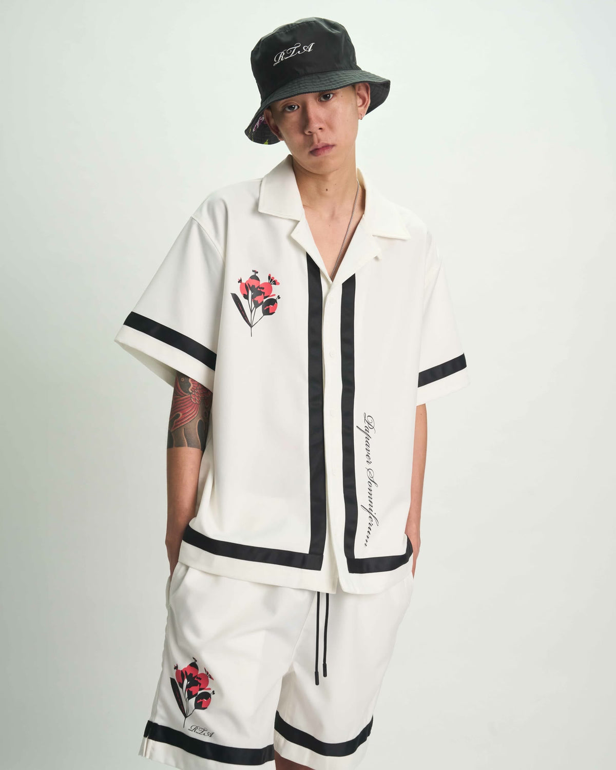 NATHAN SHORT SLEEVE SHIRT | WHITE POPPY