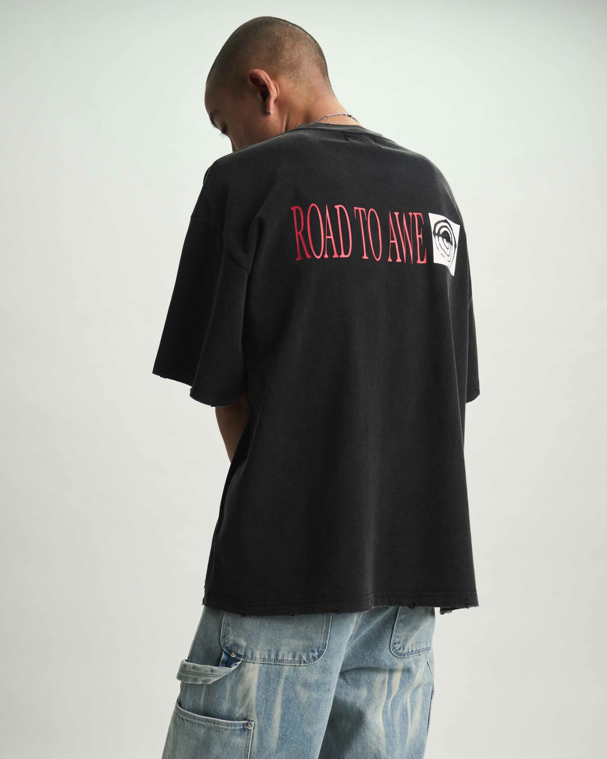 COLIN OVERSIZED SHORT SLEEVE TEE | BLACK FOREST