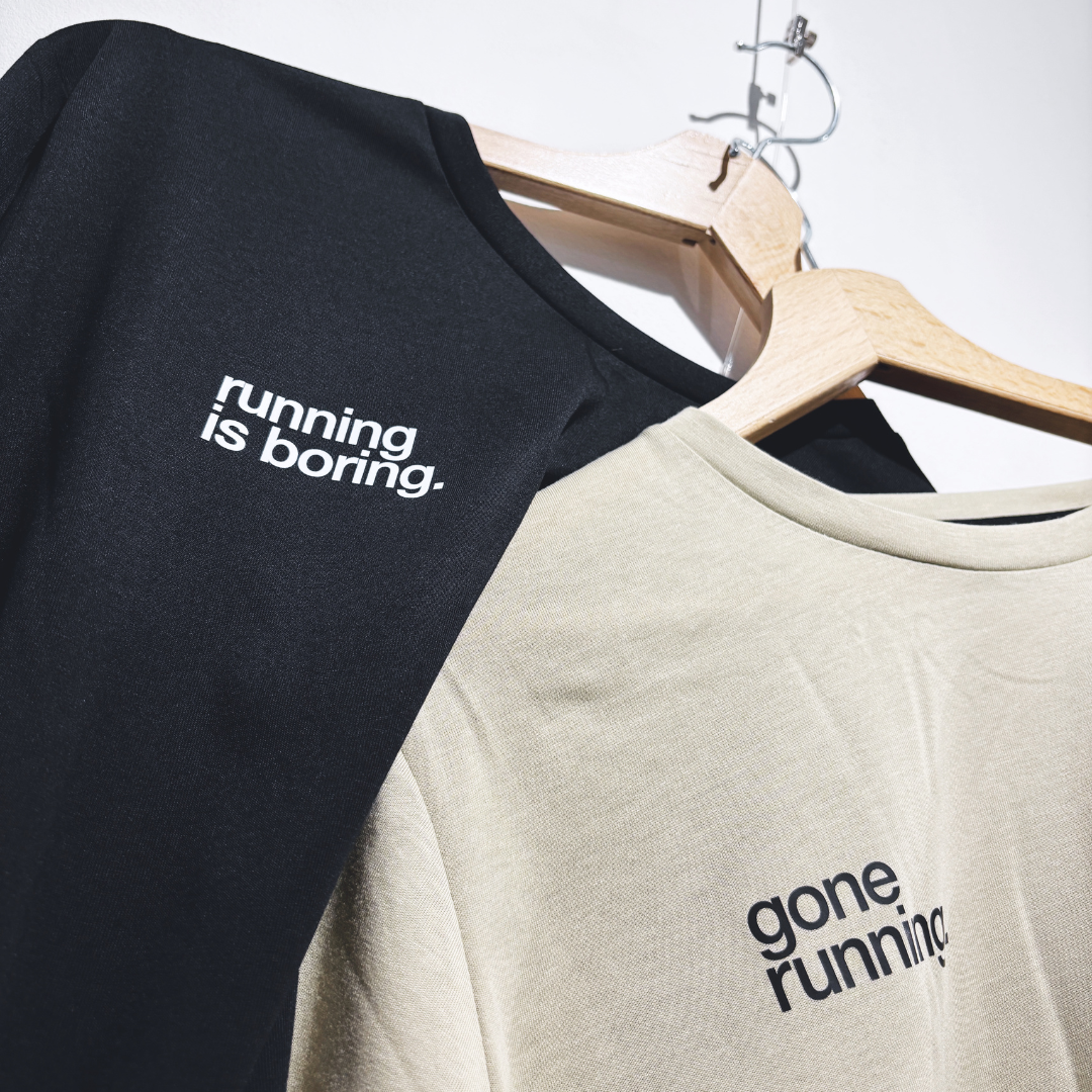 saysky clean motion longsleeve, black, running is boring.
