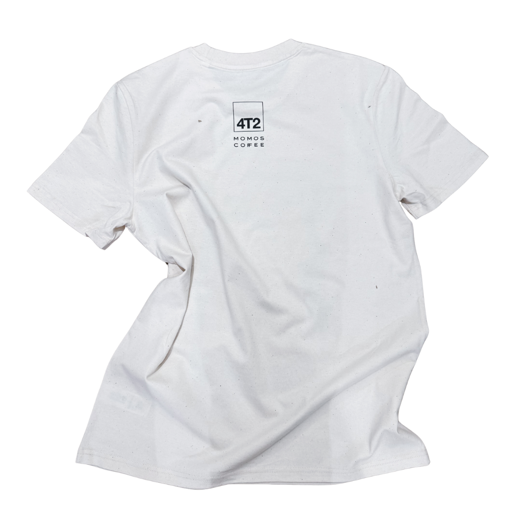 tee, get lost x momos, raw white.
