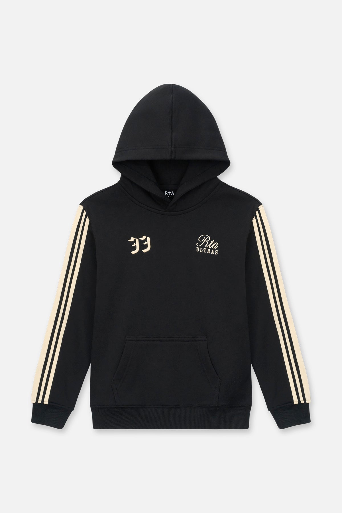 KIDS EDEN PULLOVER HOODIE | BLACK ULTRA STRIPES