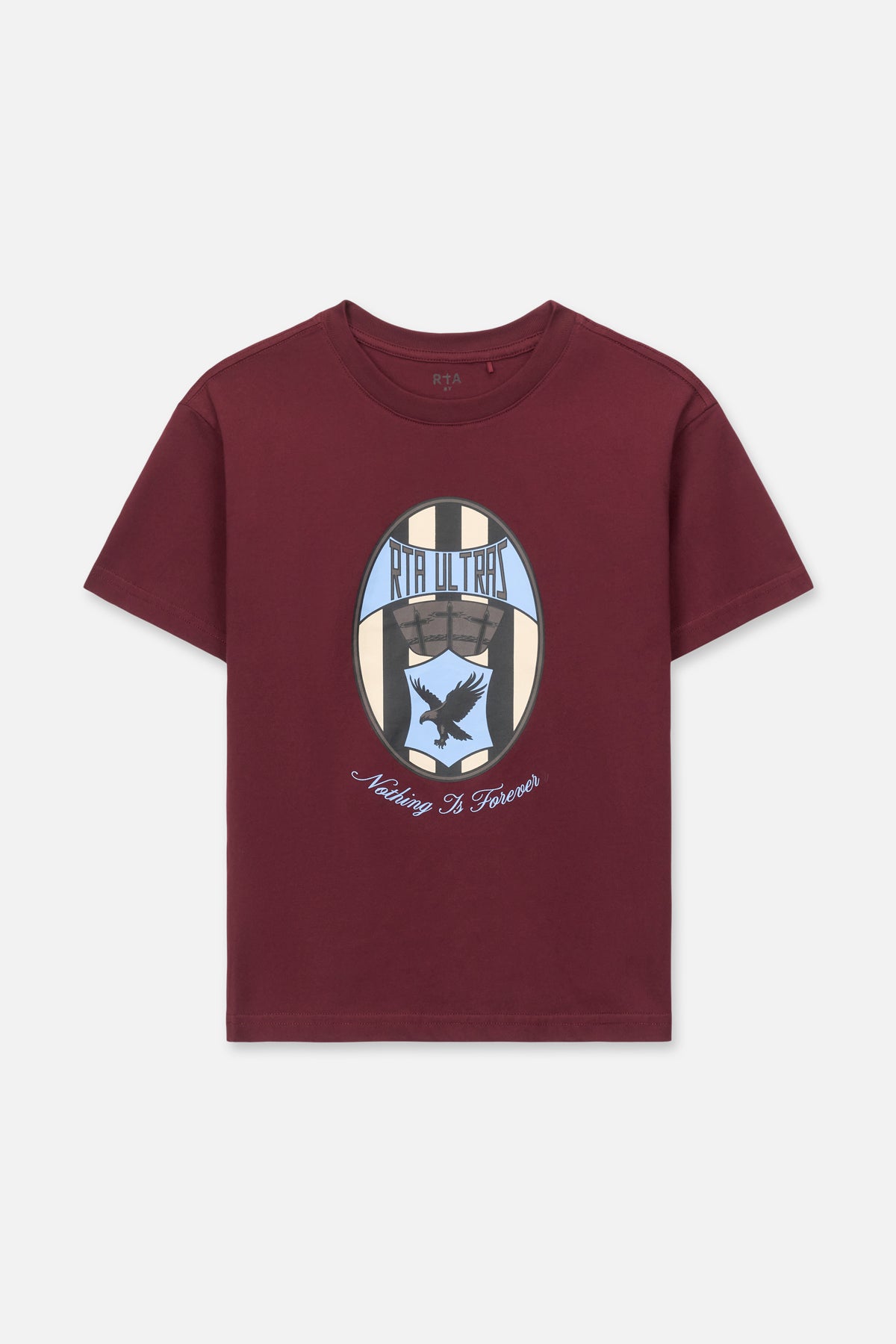 KIDS LAWSON TEE | BURGUNDY ULTRA BADGE