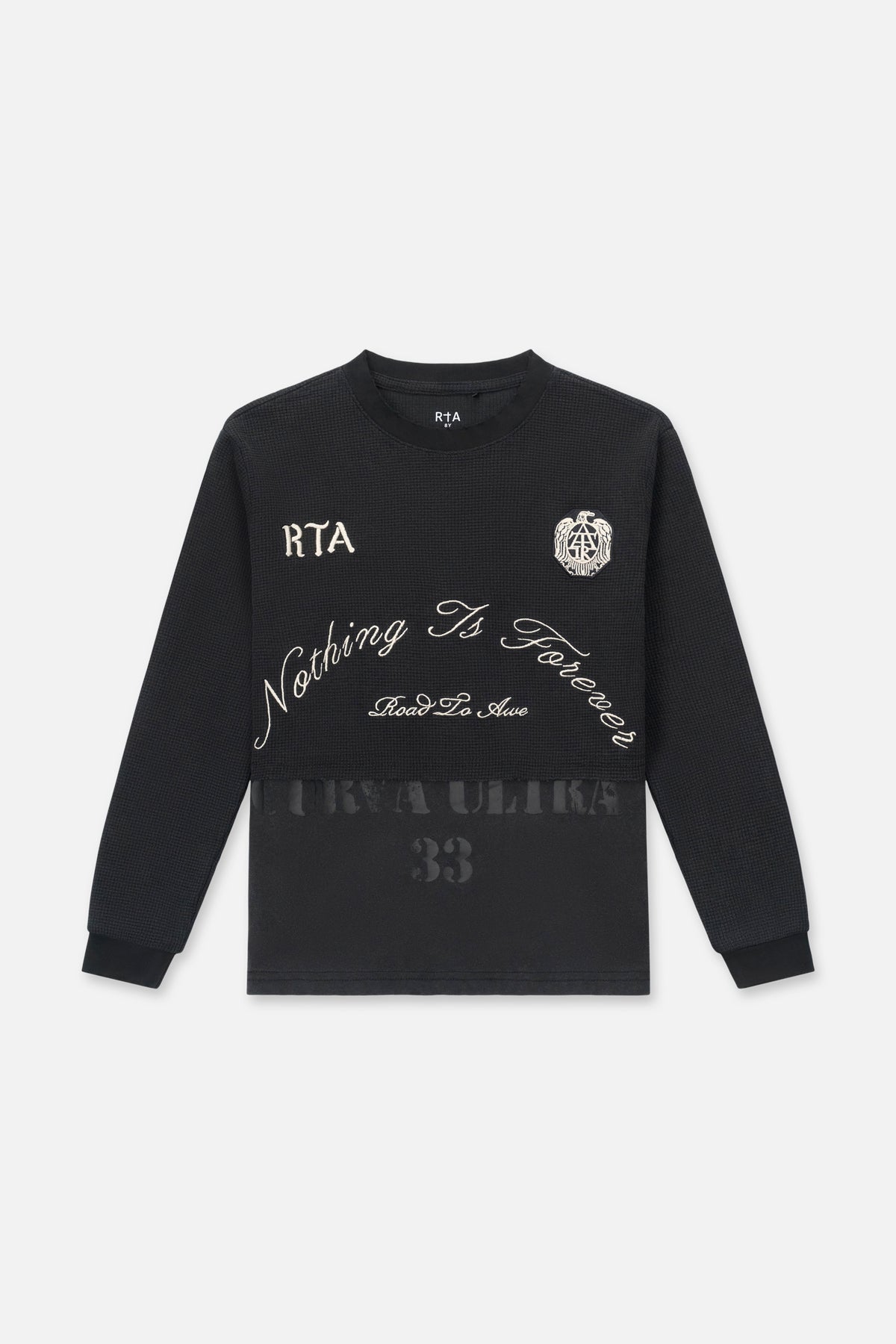 KIDS DAREN DOUBLE LAYERED LONG SLEEVE | VINTAGE BLACK
