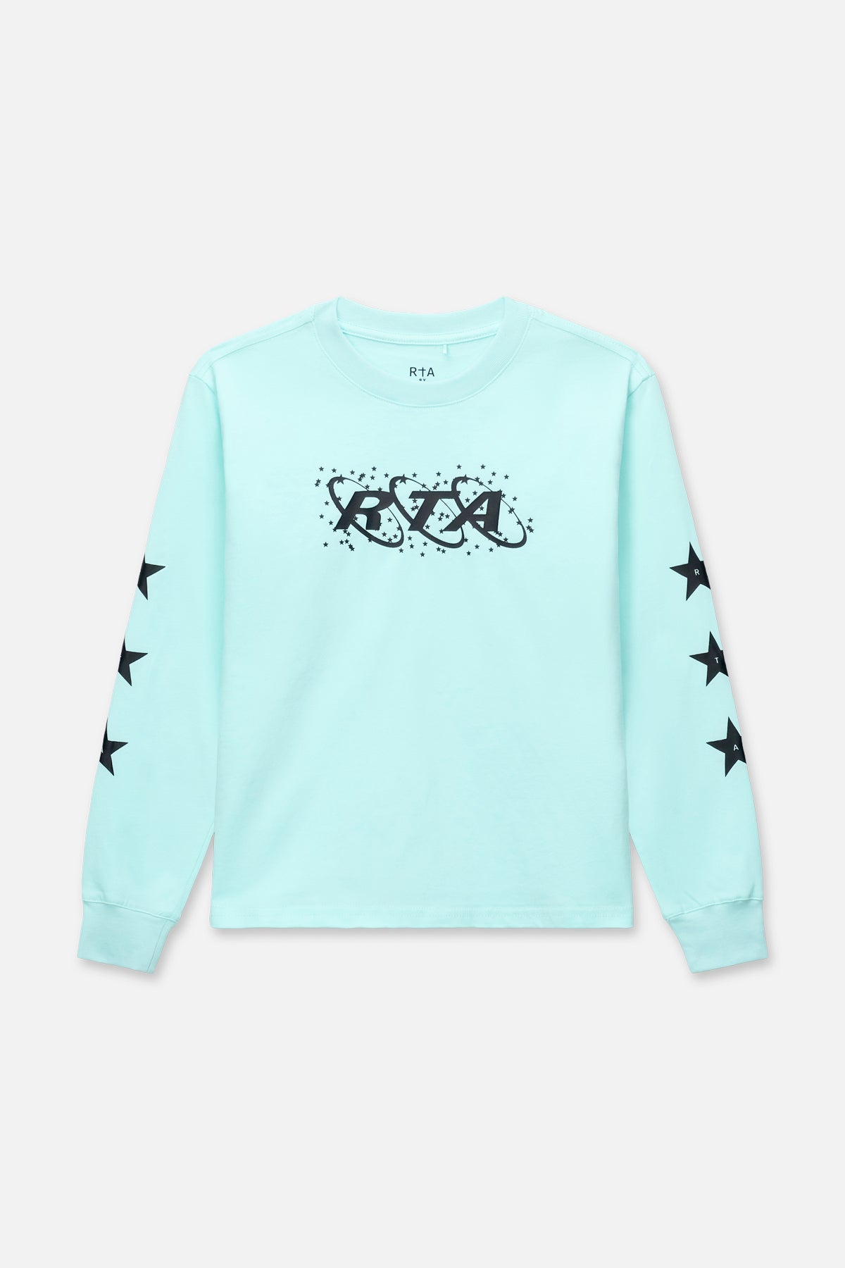 KIDS HOLLIS LONG SLEEVE TEE | TURQUOISE PLANETARY RTA