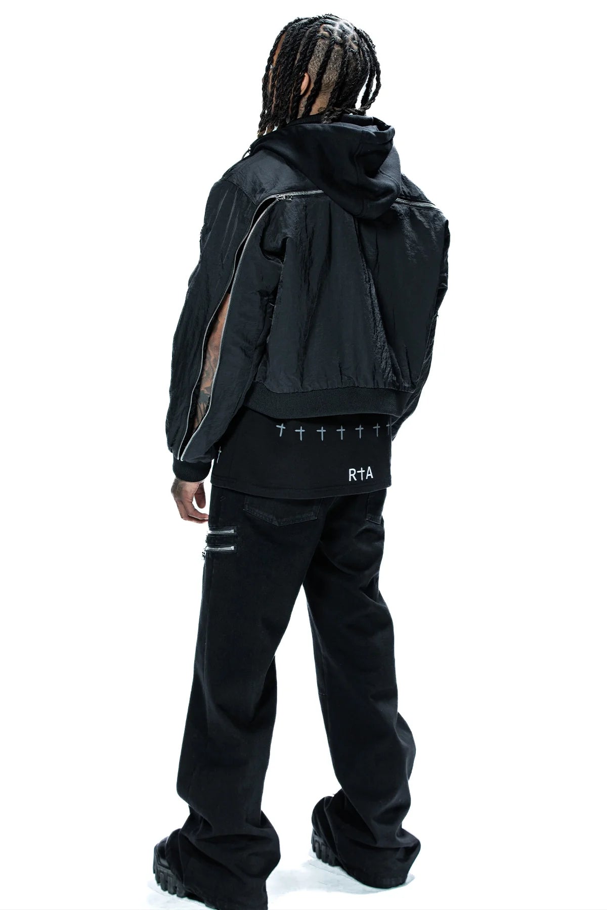 RTA X DDG MICKIE JACKET | BLACK ZIPPERS