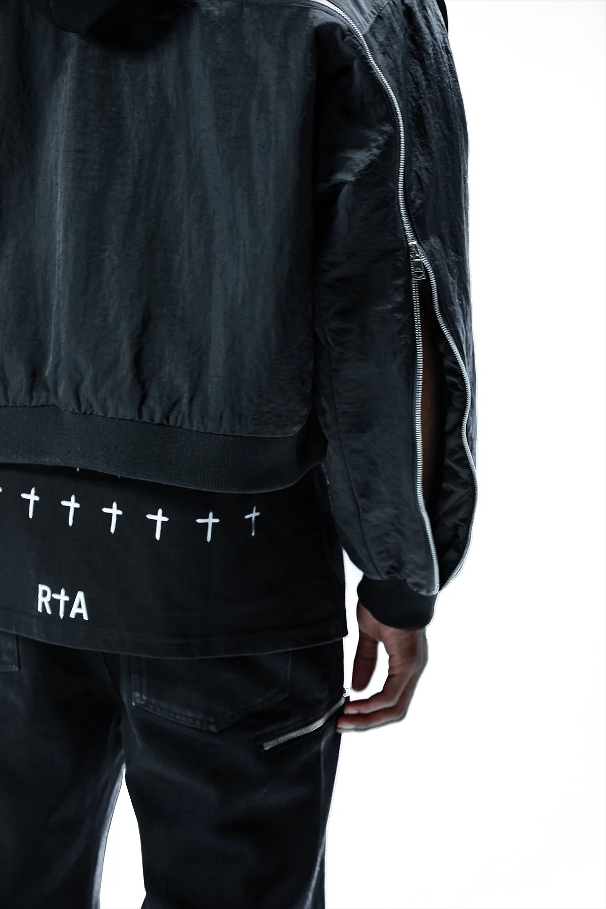 RTA X DDG MICKIE JACKET | BLACK ZIPPERS