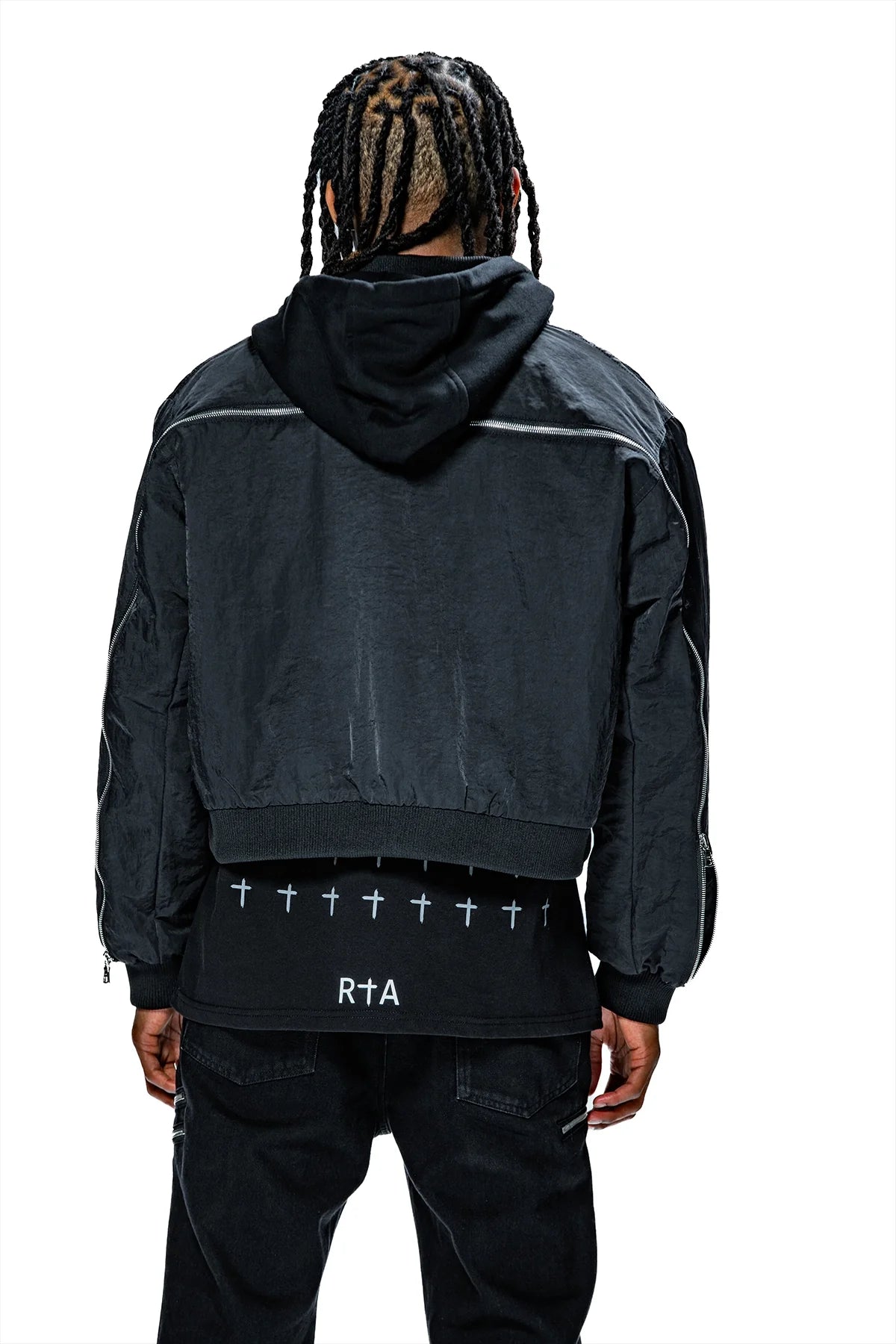 RTA X DDG MICKIE JACKET | BLACK ZIPPERS
