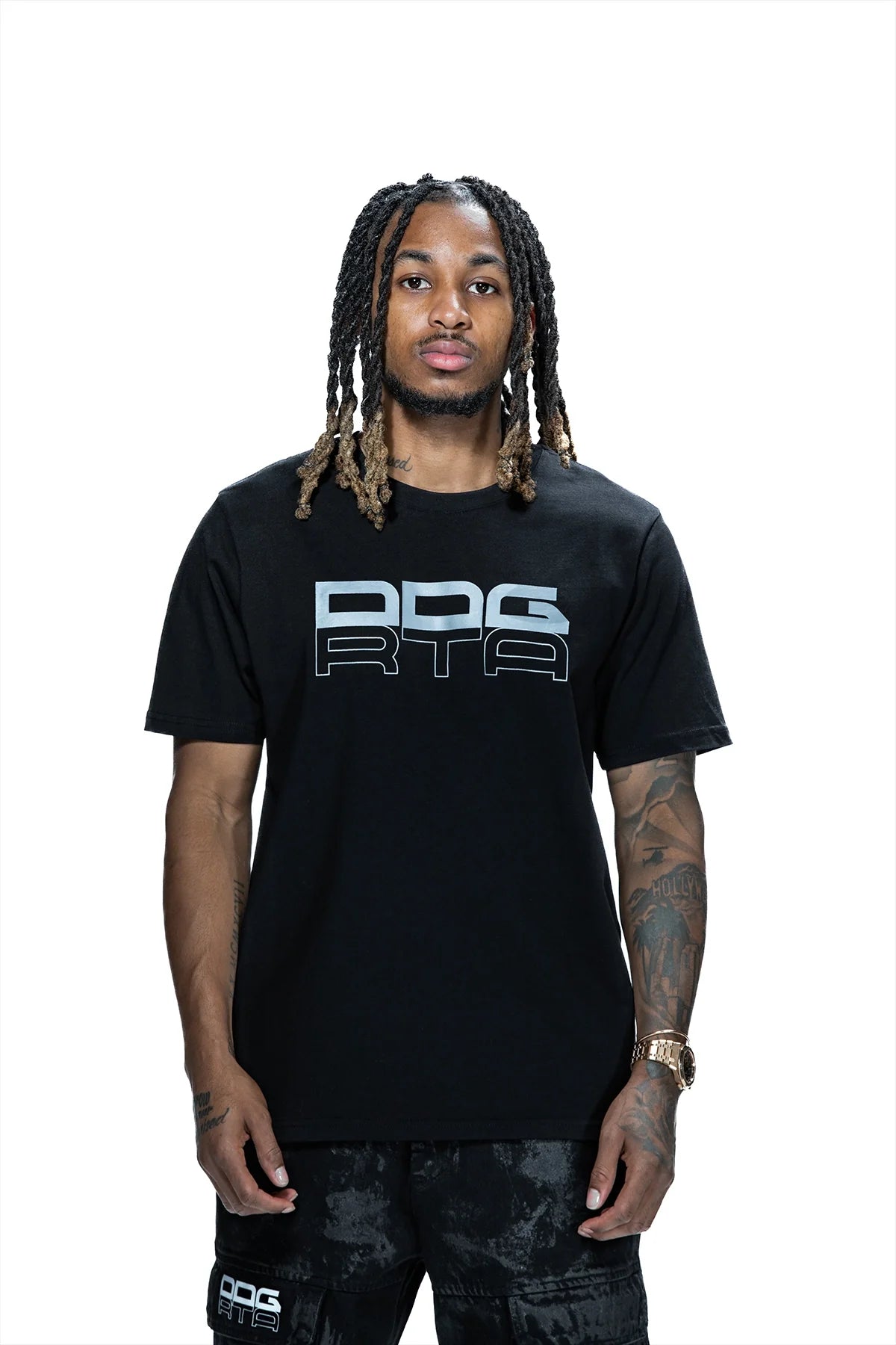 RTA X DDG LIAM SHORT SLEEVE TEE | BLACK BARBWIRE