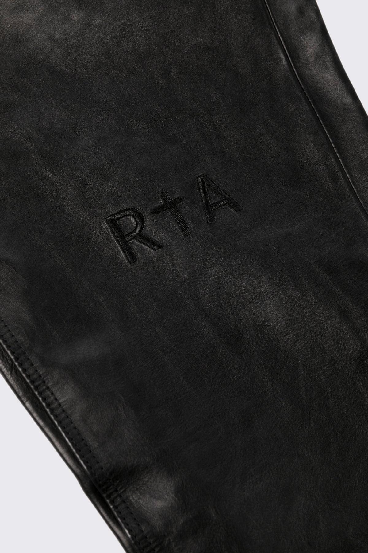 AKIO LEATHER PANT | BLACK
