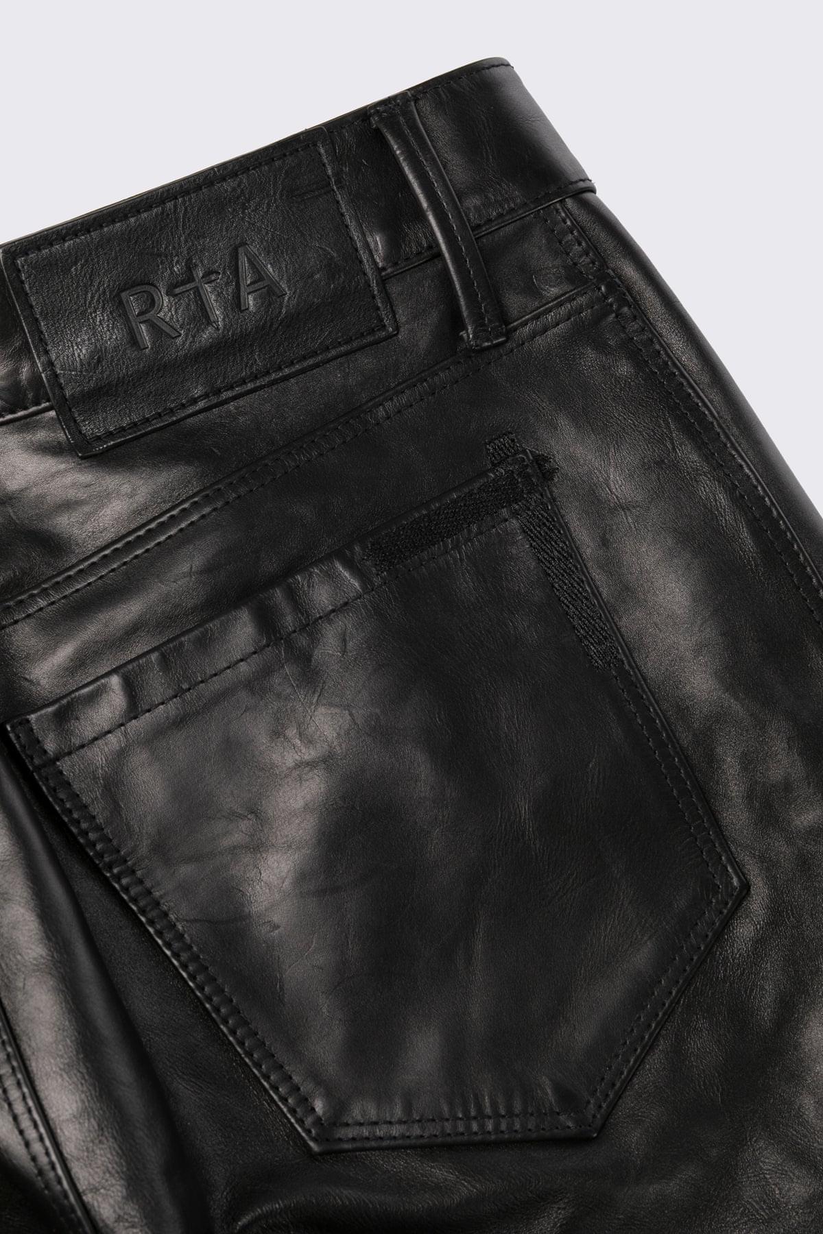 AKIO LEATHER PANT | BLACK