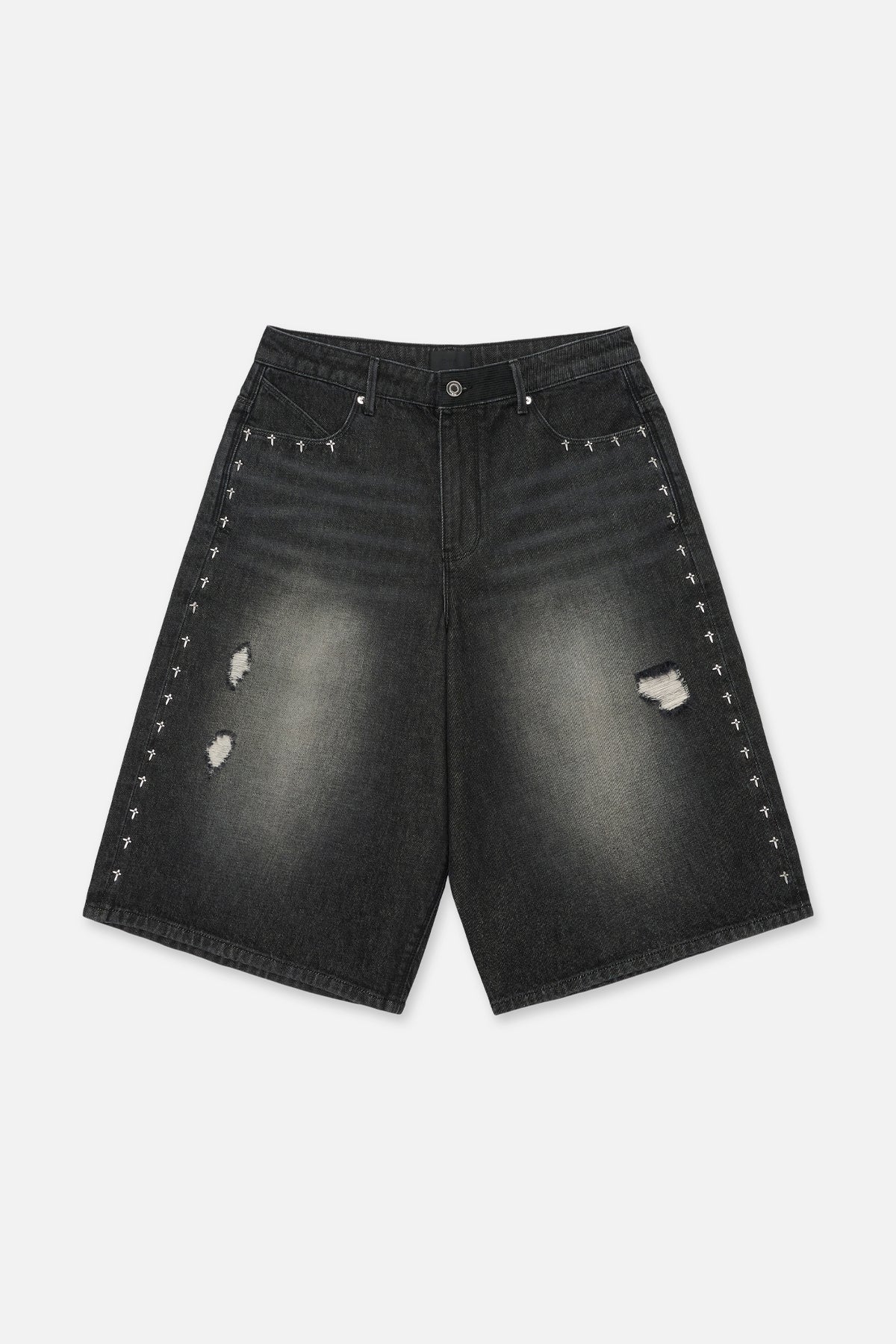 GUSTAVO BERMUDA SHORT | FRAY NOIR SIDE CROSS