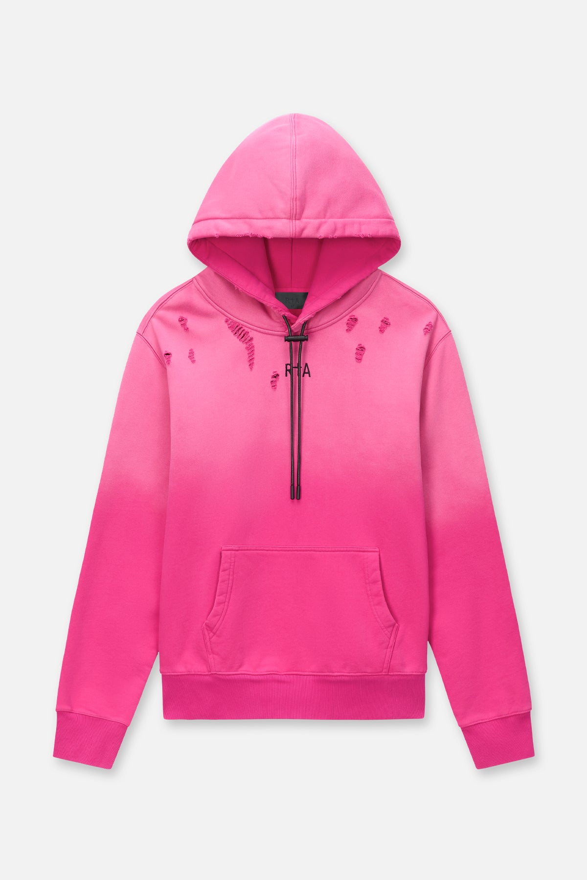 DION DISTRESSED HOODIE | VINTAGE FUCHSIA