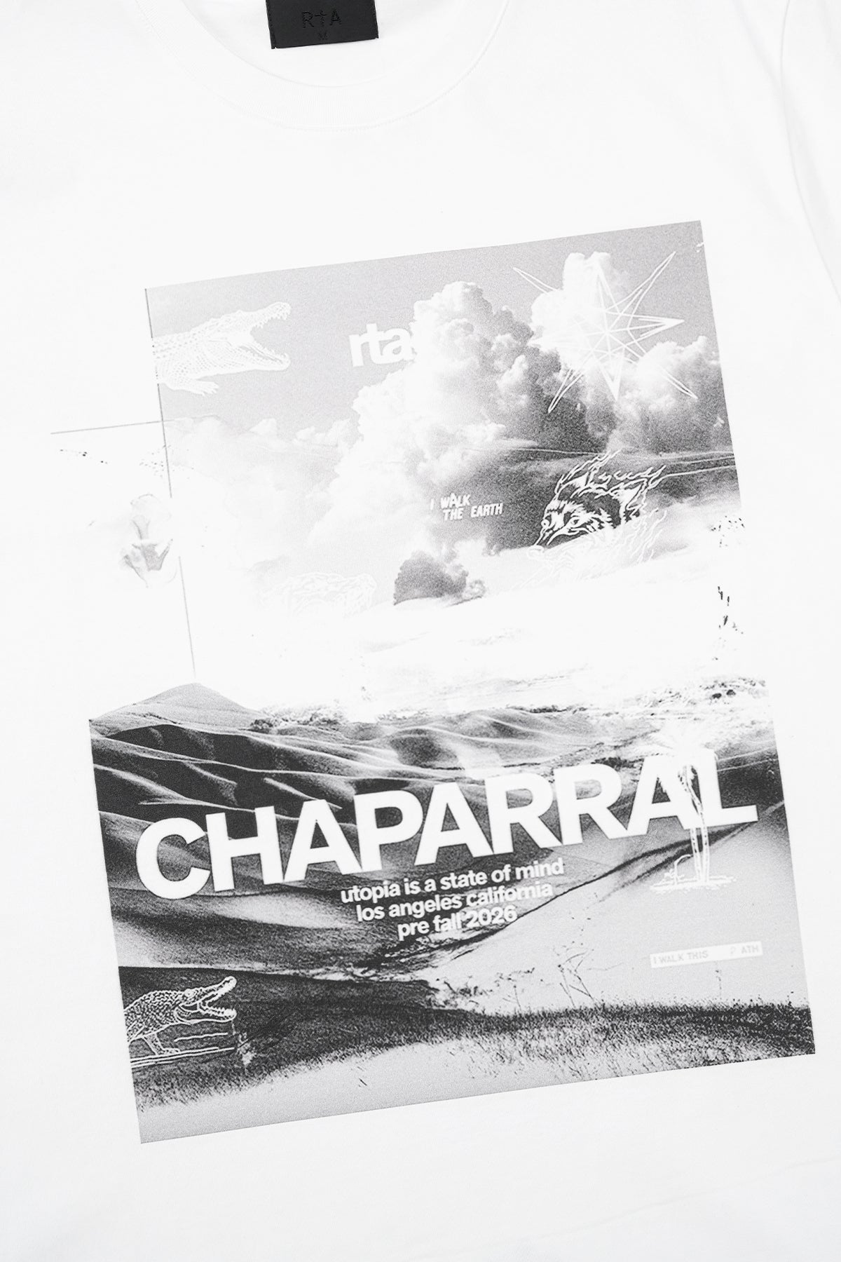 LIAM SHORT SLEEVE TEE | WHITE CHAPARRAL