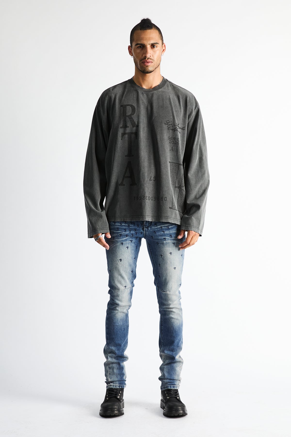 BRYANT SKINNY JEAN | COASTAL RINSE ALLOVER CROSS
