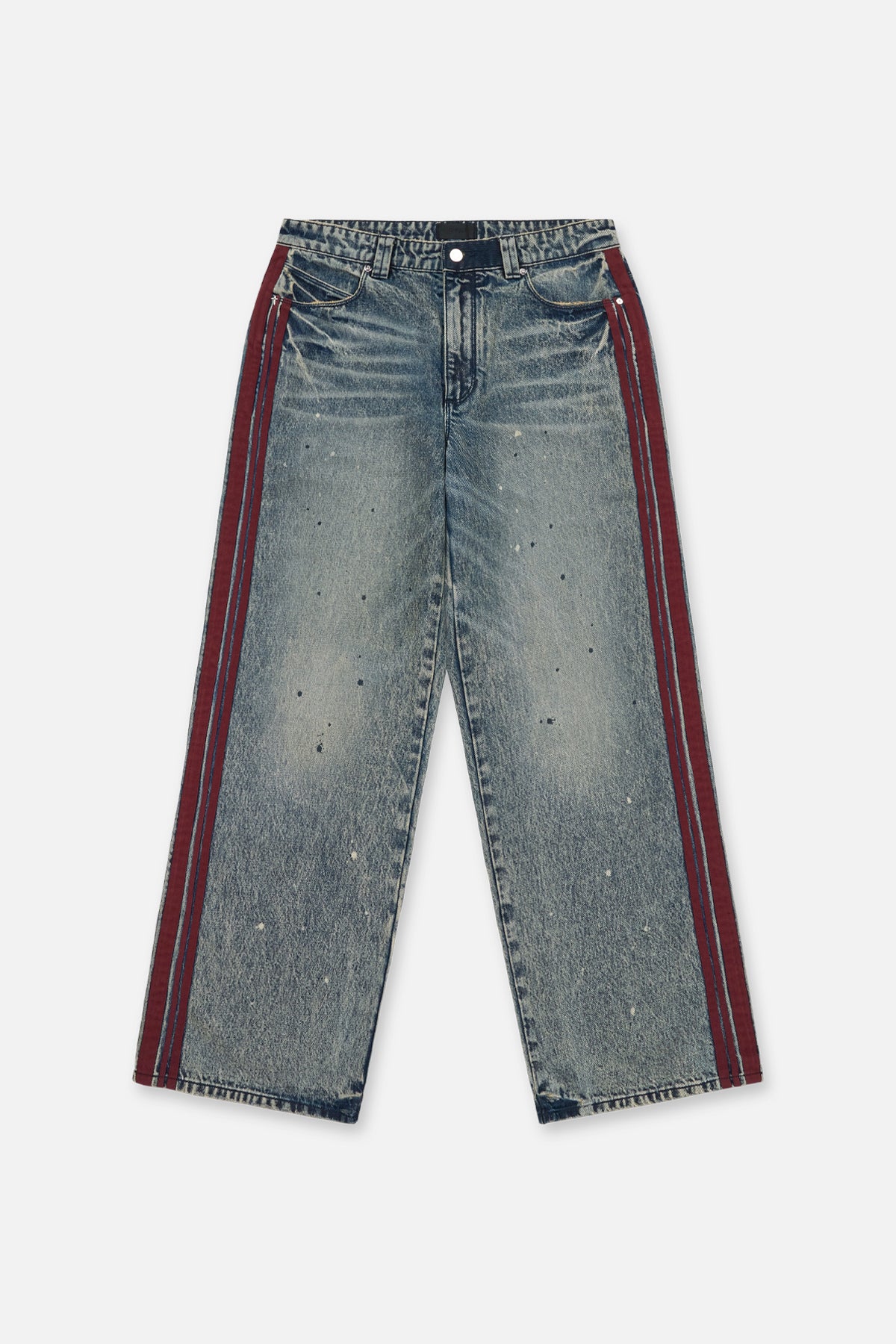 FRANCO WIDE LEG JEAN | MARINE PAINT STRIPE