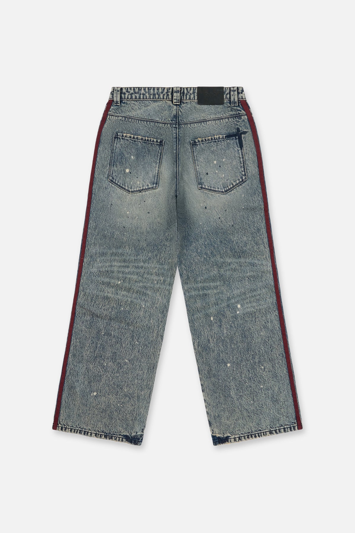 FRANCO WIDE LEG JEAN | MARINE PAINT STRIPE
