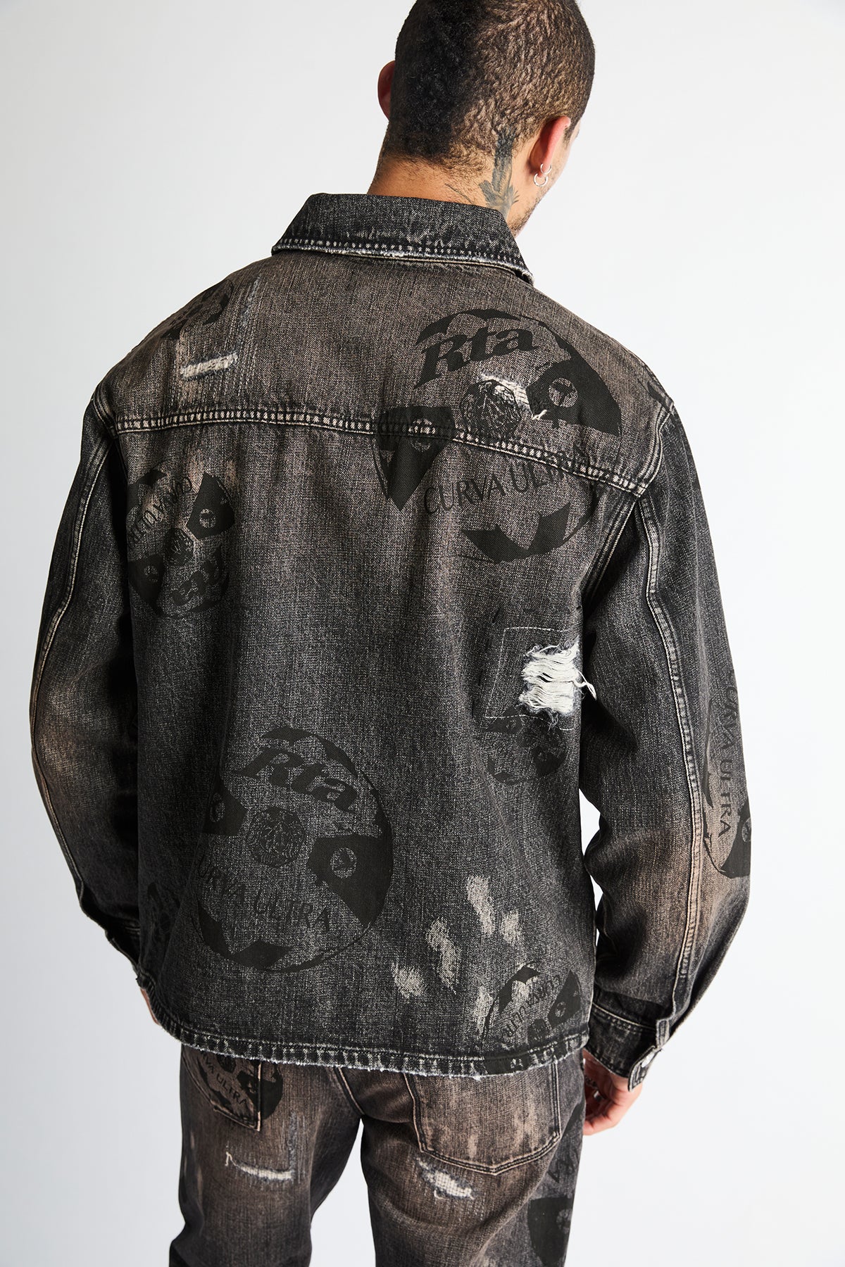 NORRIS DENIM SHACKET | CHARCOAL EMBER ALLOVER SOCCER