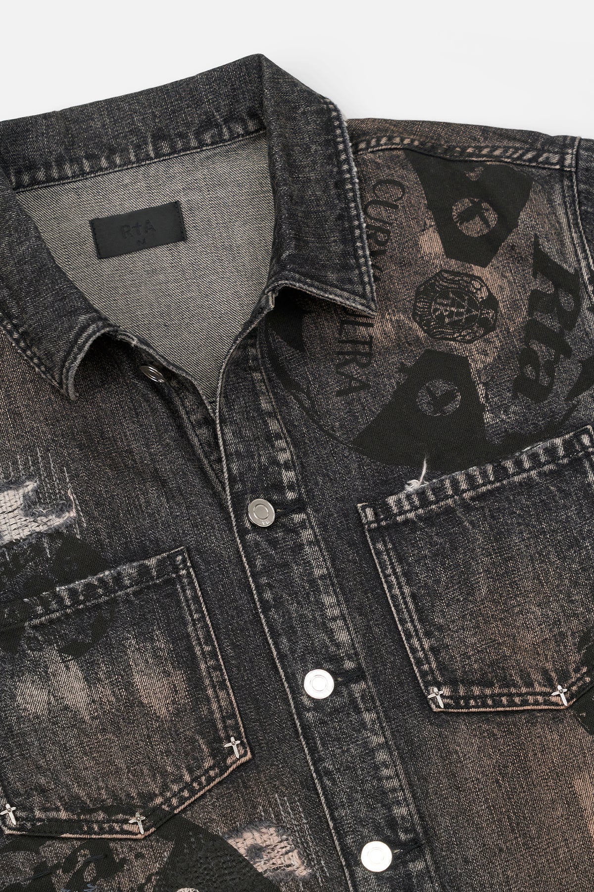 NORRIS DENIM SHACKET | CHARCOAL EMBER ALLOVER SOCCER