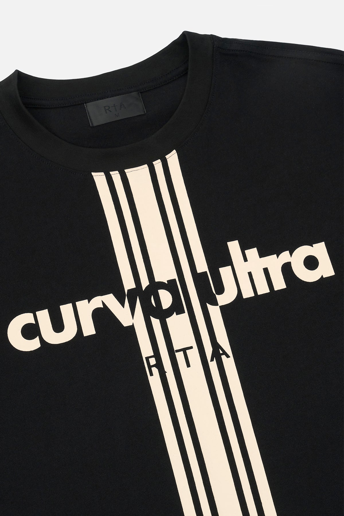 COLIN OVERSIZED TEE | BLACK ULTRA STRIPES