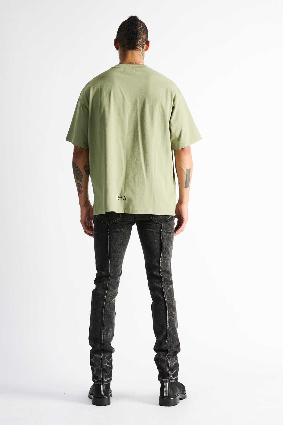 COLIN OVERSIZED TEE | OIL GREEN MONEY