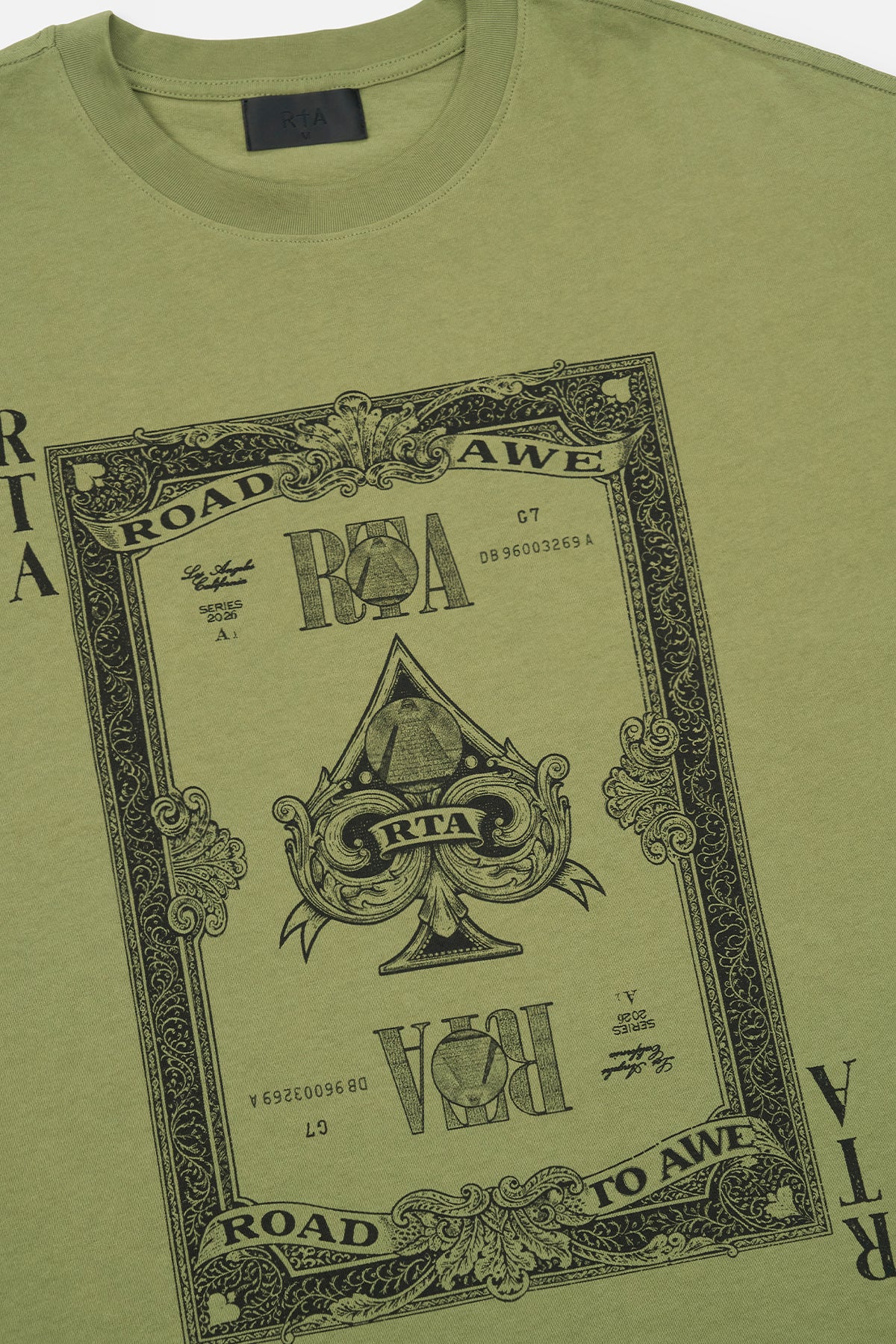 COLIN OVERSIZED TEE | OIL GREEN MONEY