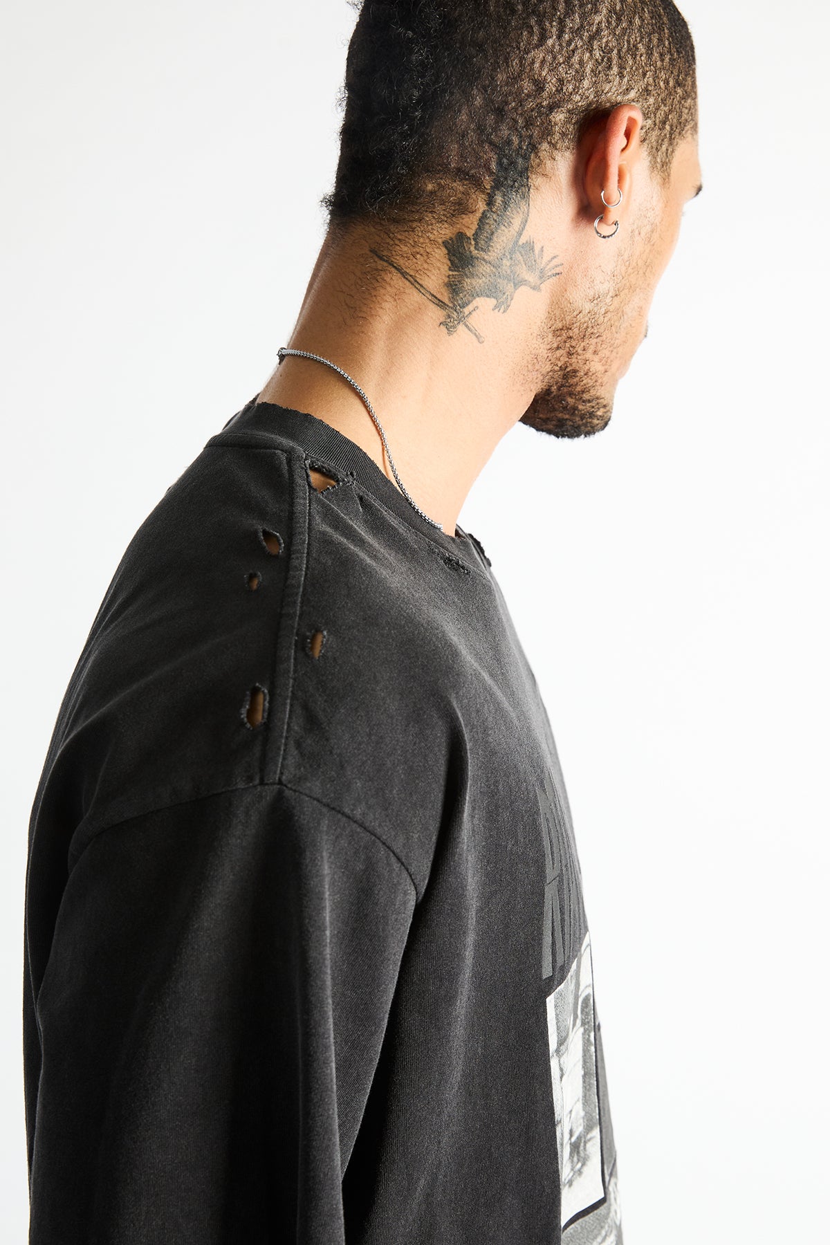 COLIN OVERSIZED TEE | VINTAGE BLACK PHOTO MONTAGE