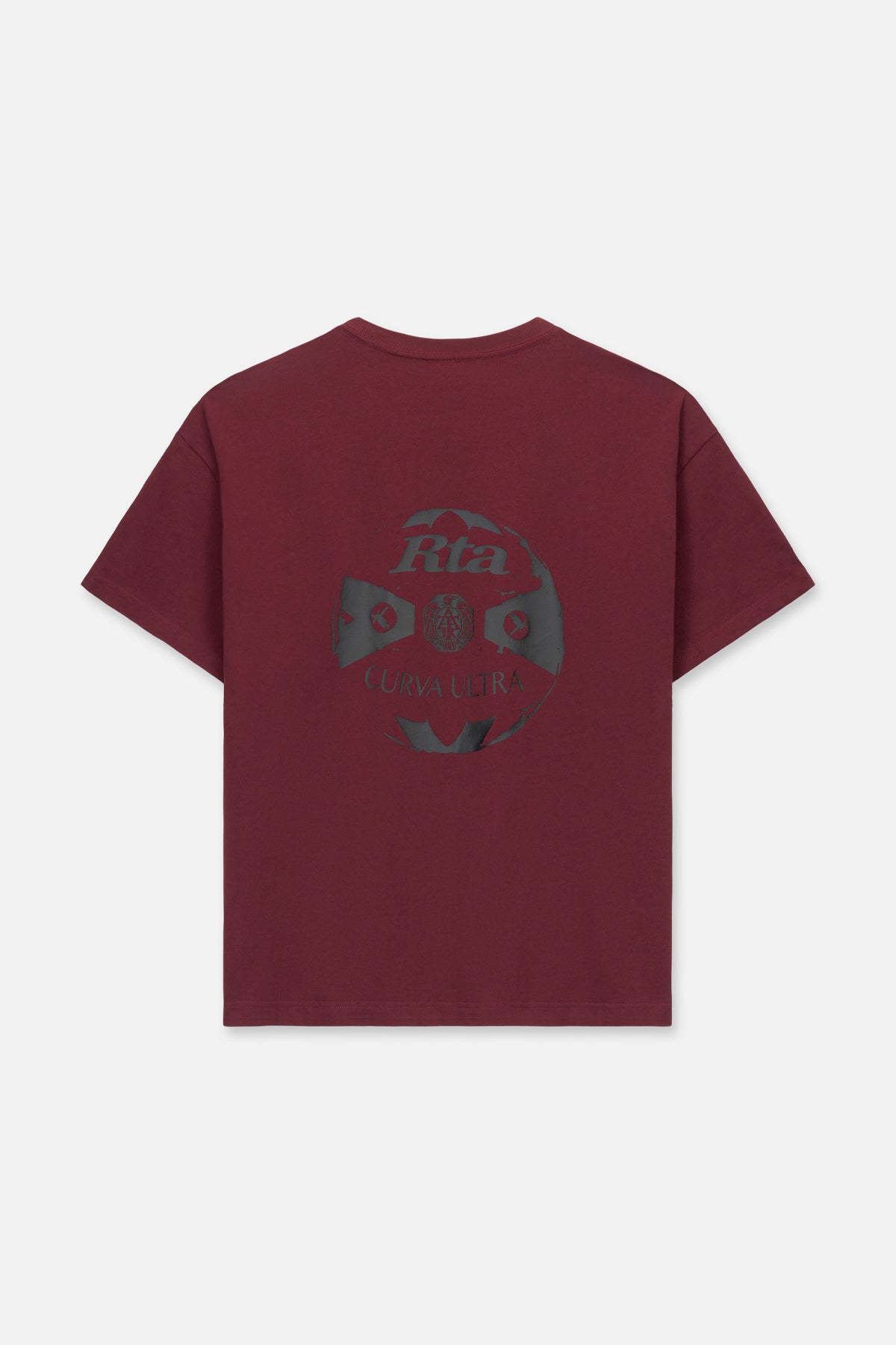 BASTIEN POCKET TEE | BURGUNDY BALL PRINT