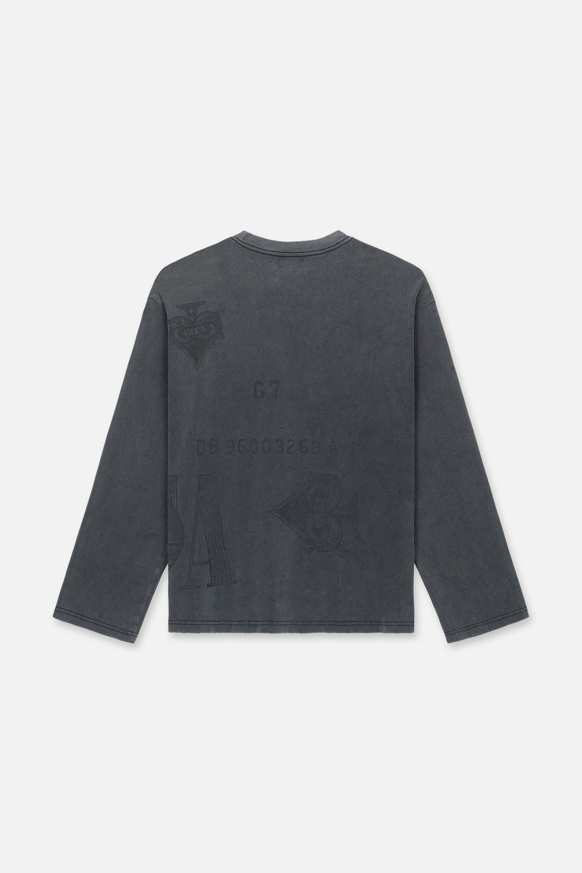 MARCEAU OVERSIZED LS TEE | VINTAGE BLACK COUNTERFEIT