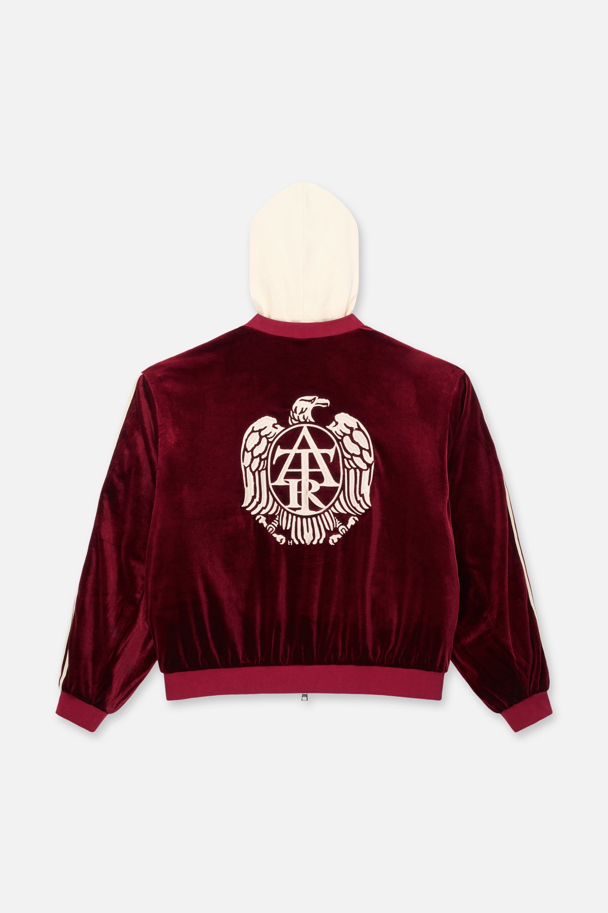 REI BOMBER HOODIE | BURGUNDY CREST