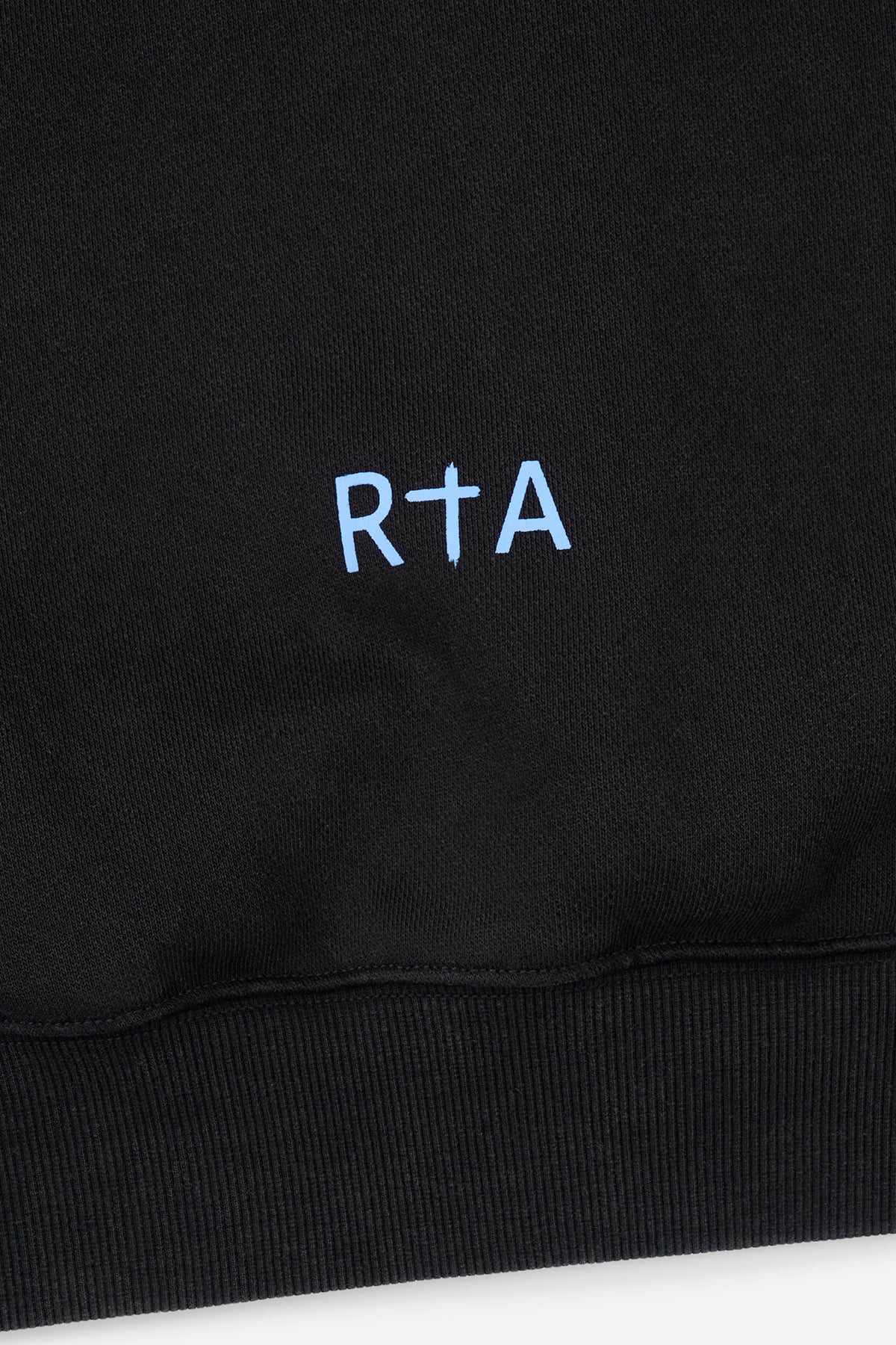 SAIREN CROPPED BOXY HOODIE | BLACK CURVA ULTRA