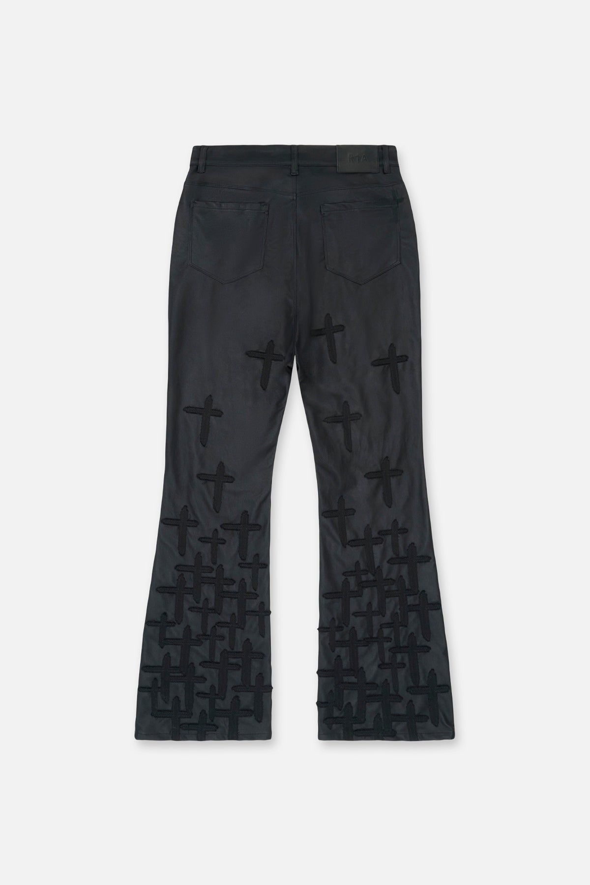 MAEL SLIM FLARE JEAN | BLACK DESCENDING CROSS