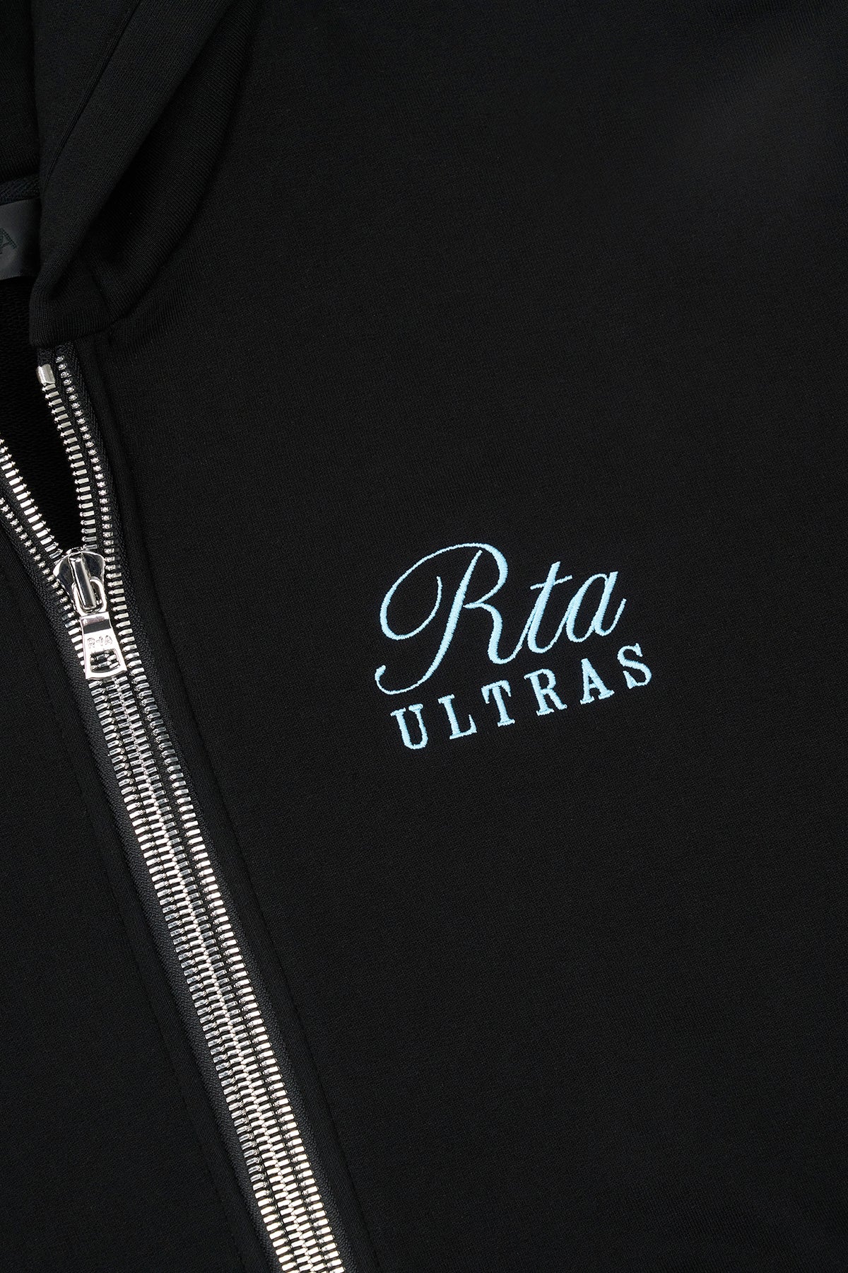 ZEV OVERSIZED ZIP HOODIE | BLACK ULTRA CREST