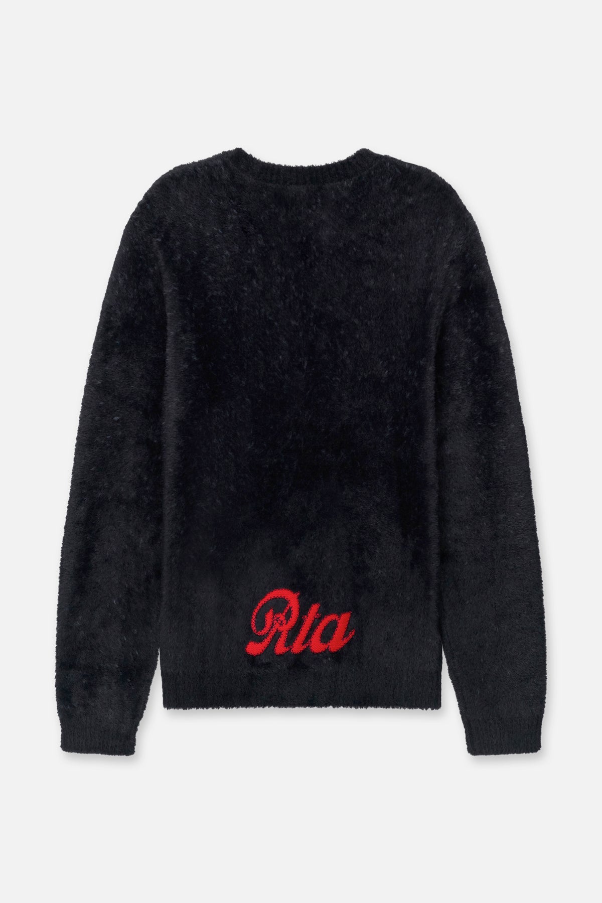 ETHAN LOOSE FIT CREW NECK SWEATER | BLACK CURVA ULTRA