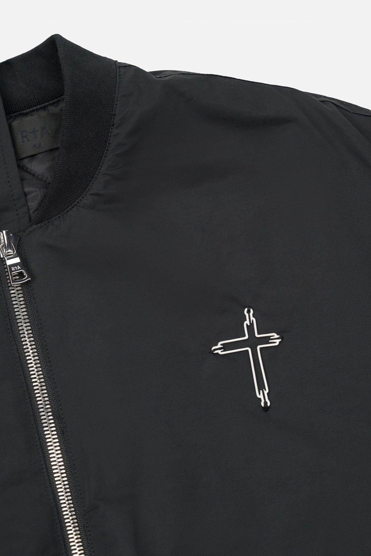 ROWAN HALF BOMBER | BLACK