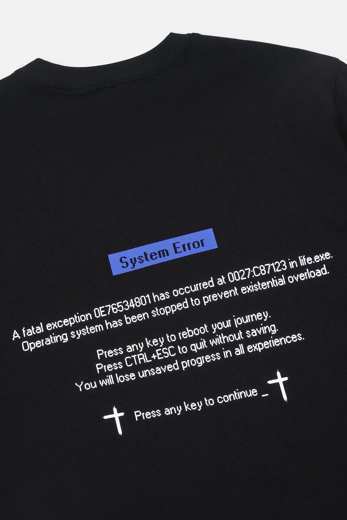 LAWRENCE LONG SLEEVE TEE | BLACK SYSTEM ERROR