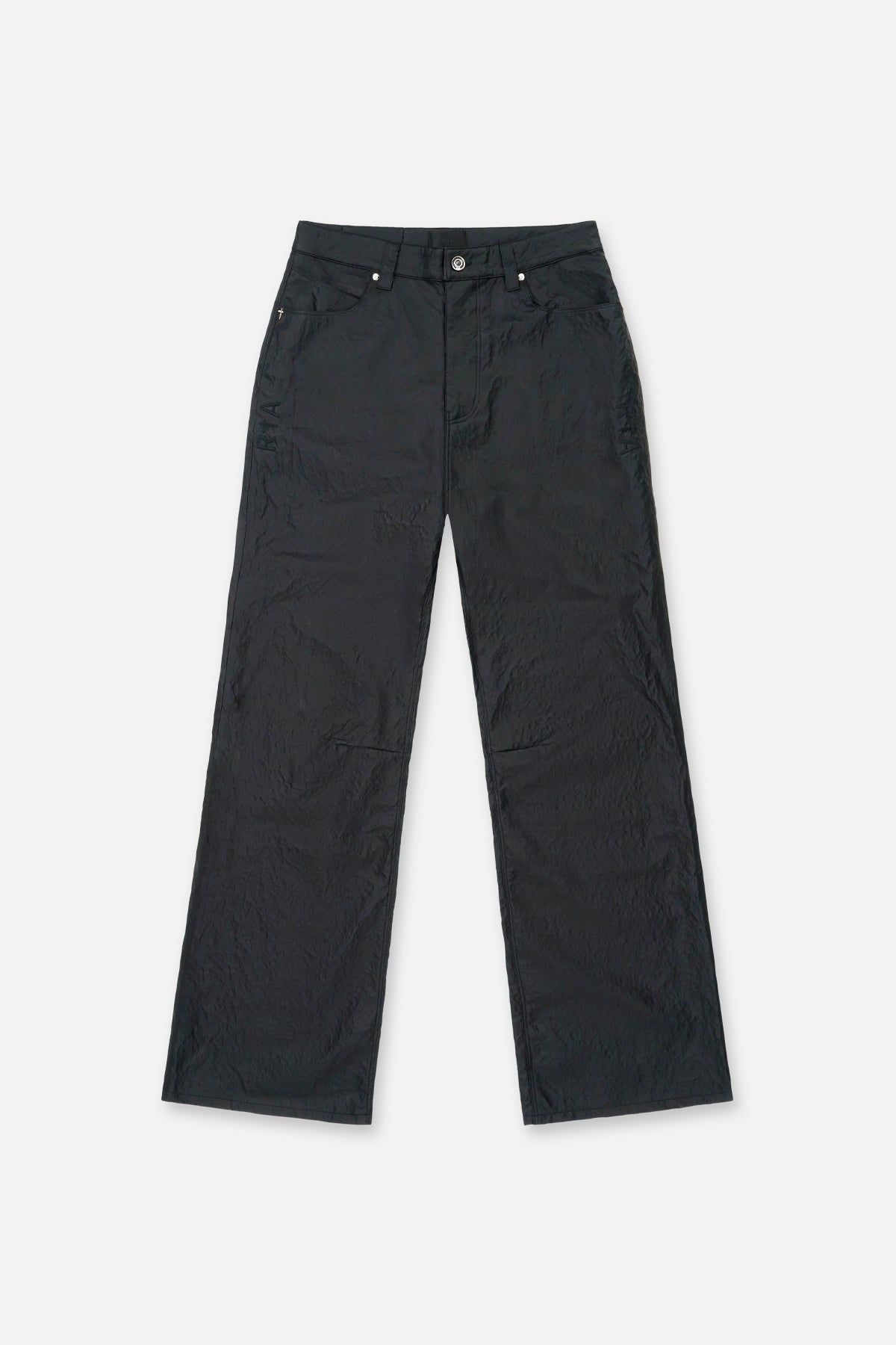 JAMIE FAUX LEATHER WIDE LEG PANT | BLACK