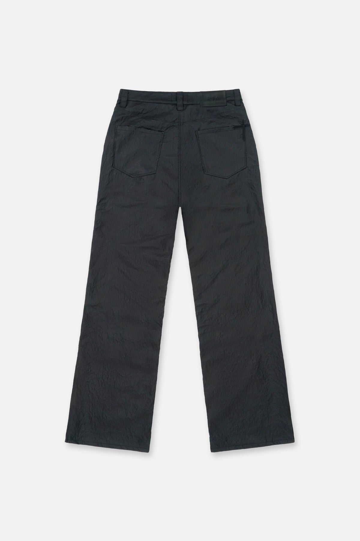 JAMIE FAUX LEATHER WIDE LEG PANT | BLACK