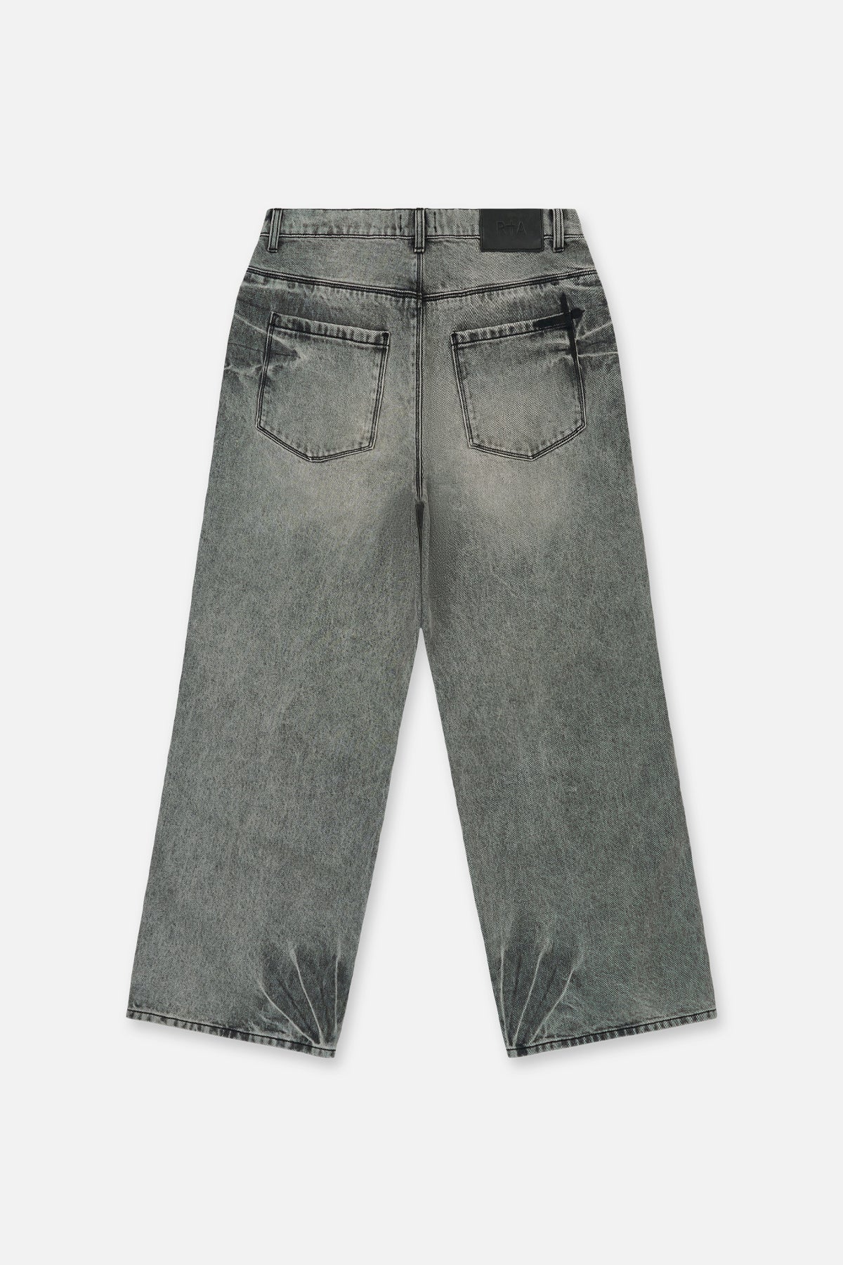 FRANCO WIDE LEG JEAN | IRON HAZE CROSS TRIAD