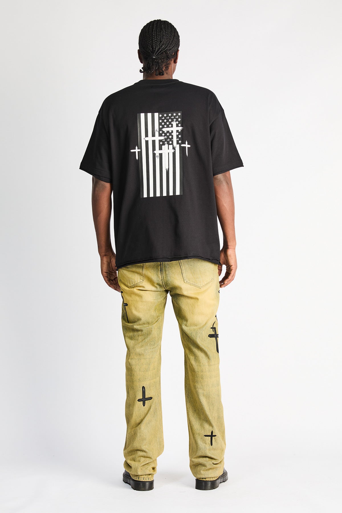 JONAS STRAIGHT LEG JEAN | SAGE TINT CROSS PATCH