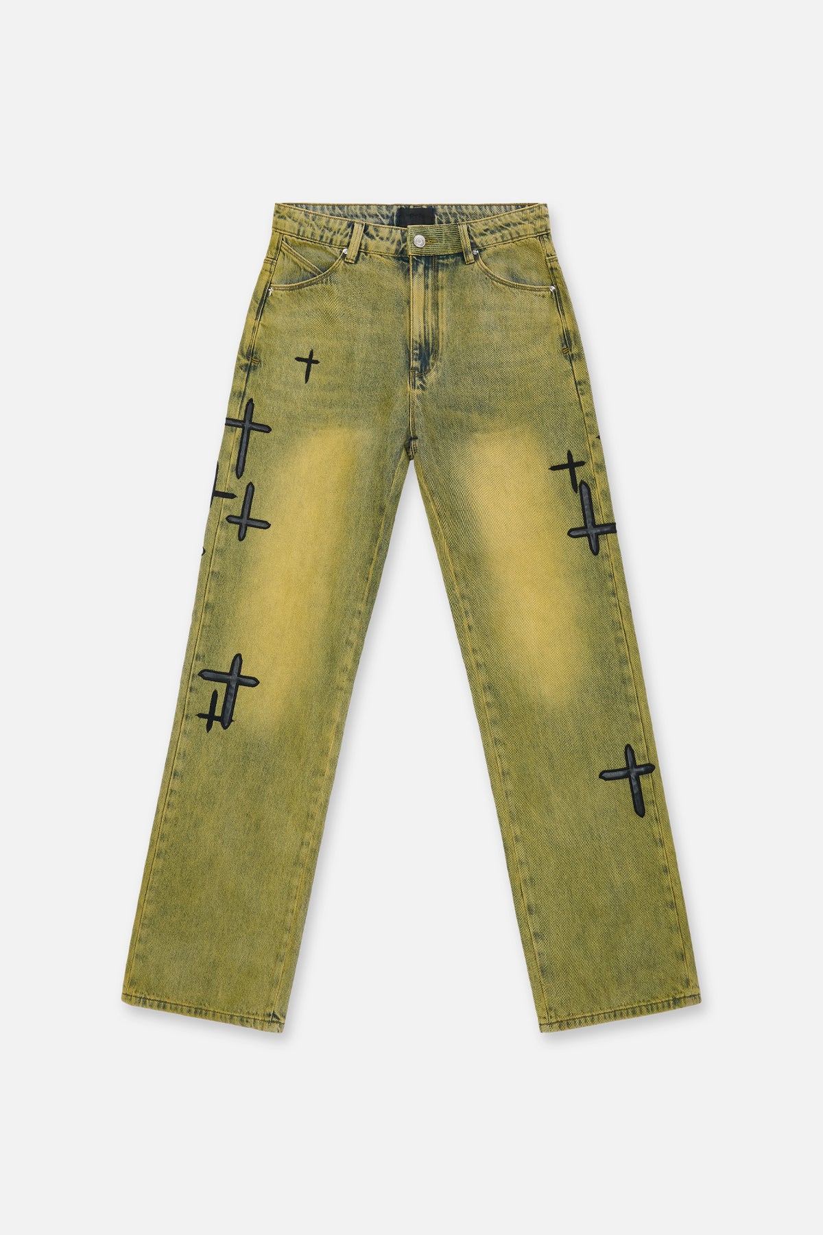 JONAS STRAIGHT LEG JEAN | SAGE TINT CROSS PATCH