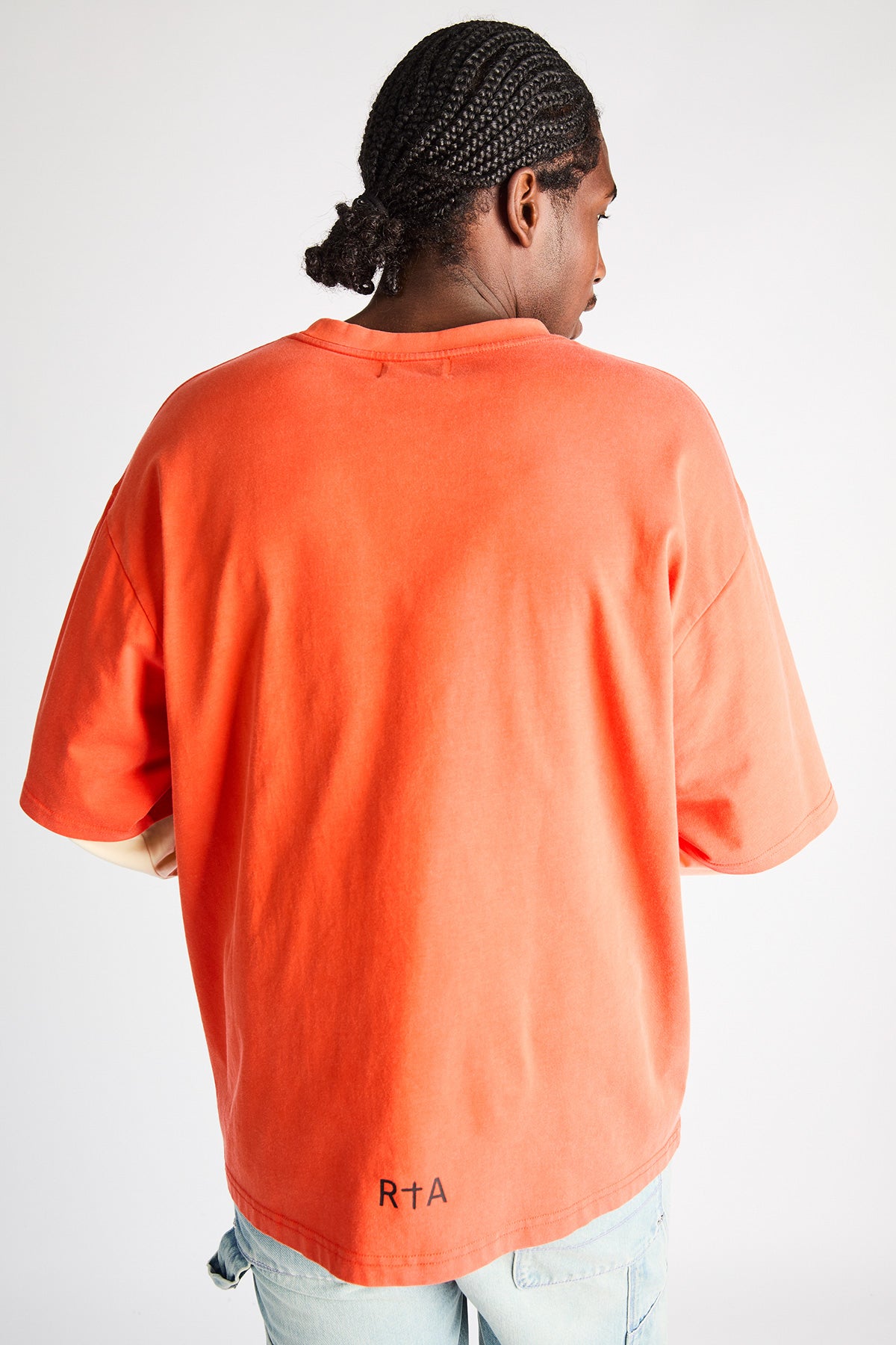 COLIN OVERSIZED SHORT SLEEVE TEE | ORANGE PLANETARY RTA