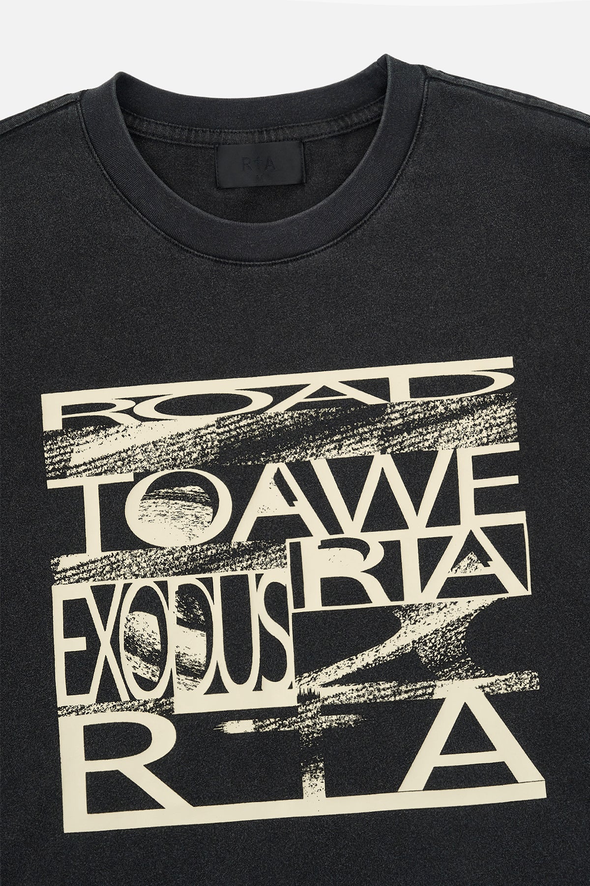 ELIAN DOUBLE LAYERED TEE | BLACK EXODUS