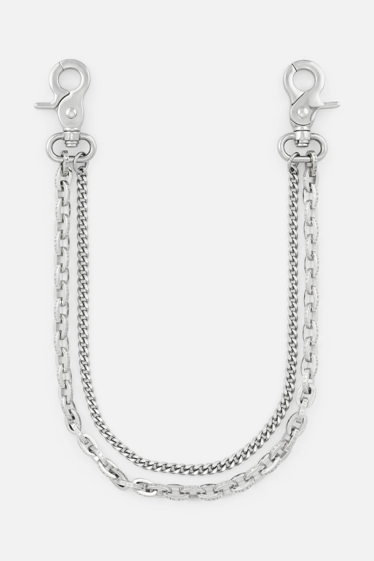 EREN DOUBLE CUBAN PANT CHAIN | SILVER RTA
